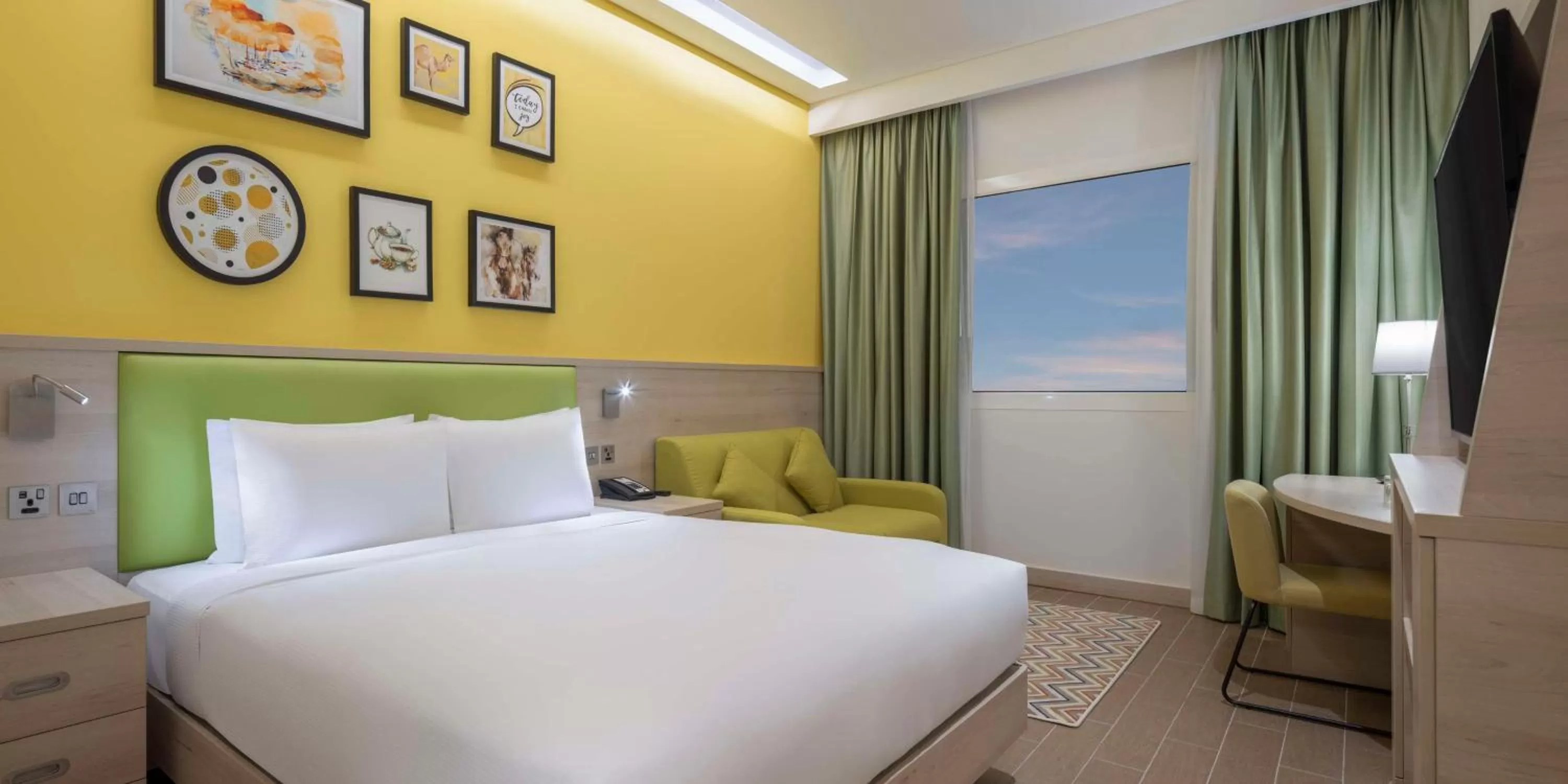 Queen Room with Sofa Bed in Hampton By Hilton Doha Old Town