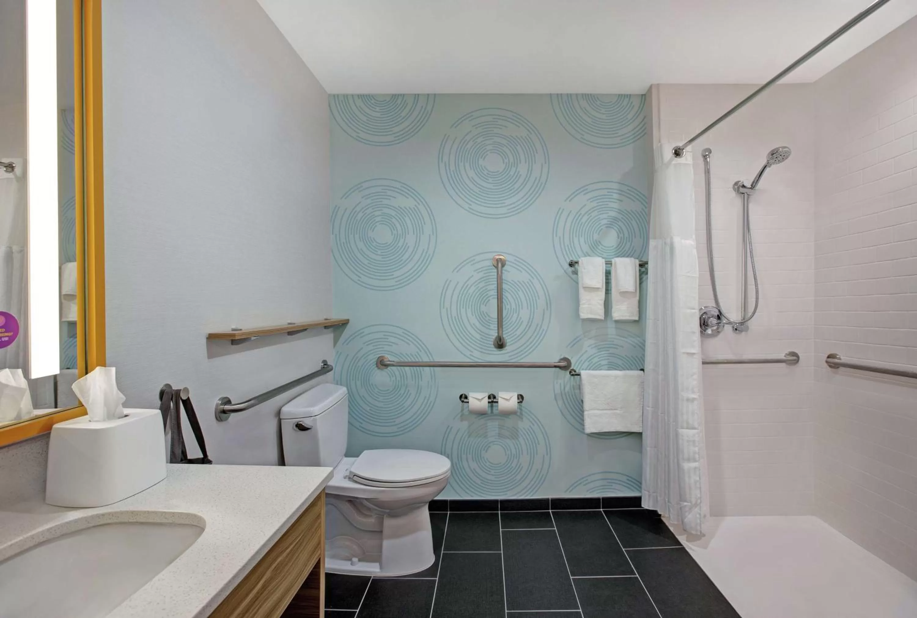 Queen Room - Mobility Accessible with Roll In Shower in Tru By Hilton Austin Airport, Tx