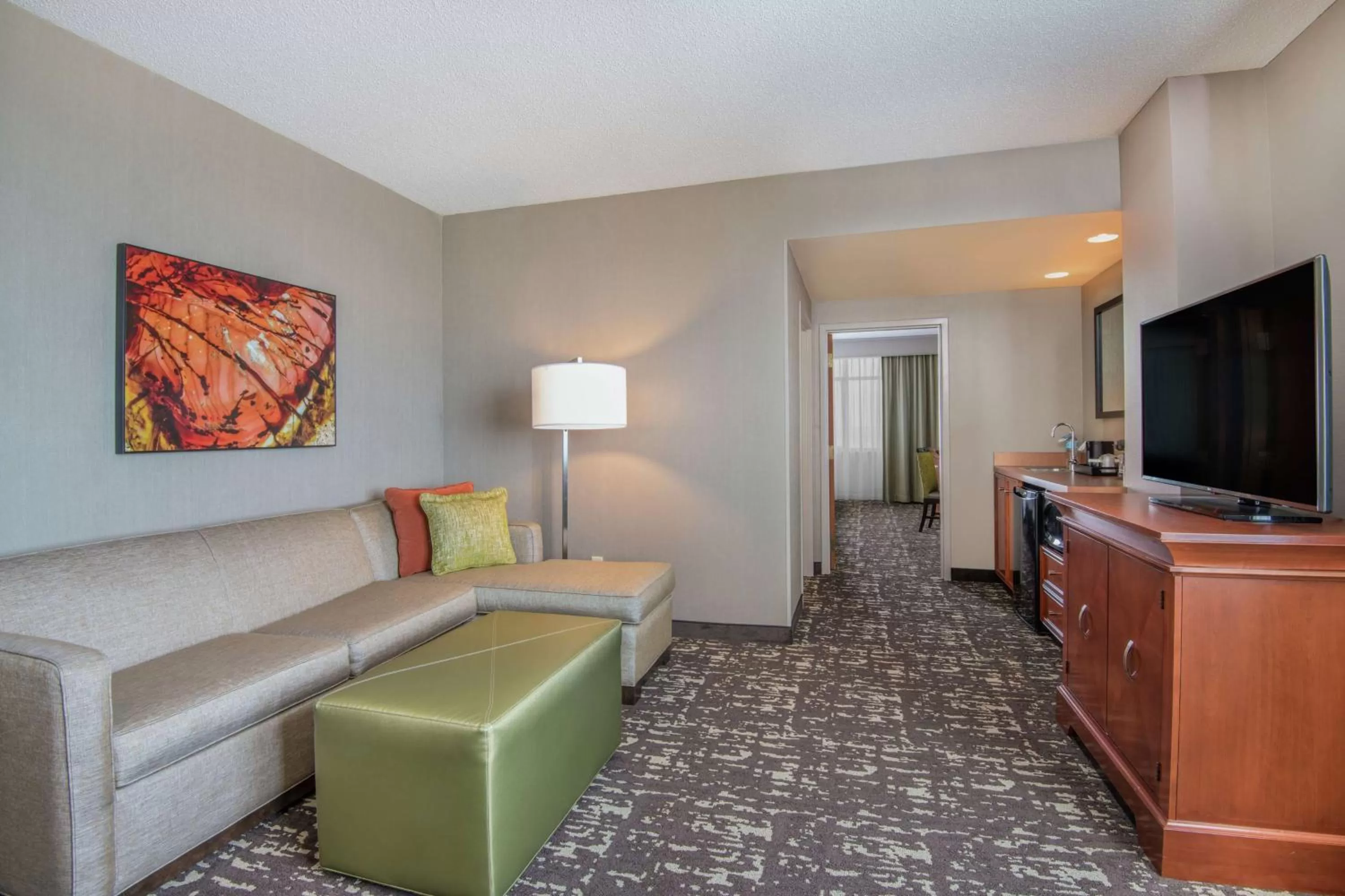 Corner Queen Suite with Two Queen Beds - Non-Smoking in Embassy Suites by Hilton Saint Louis Saint Charles