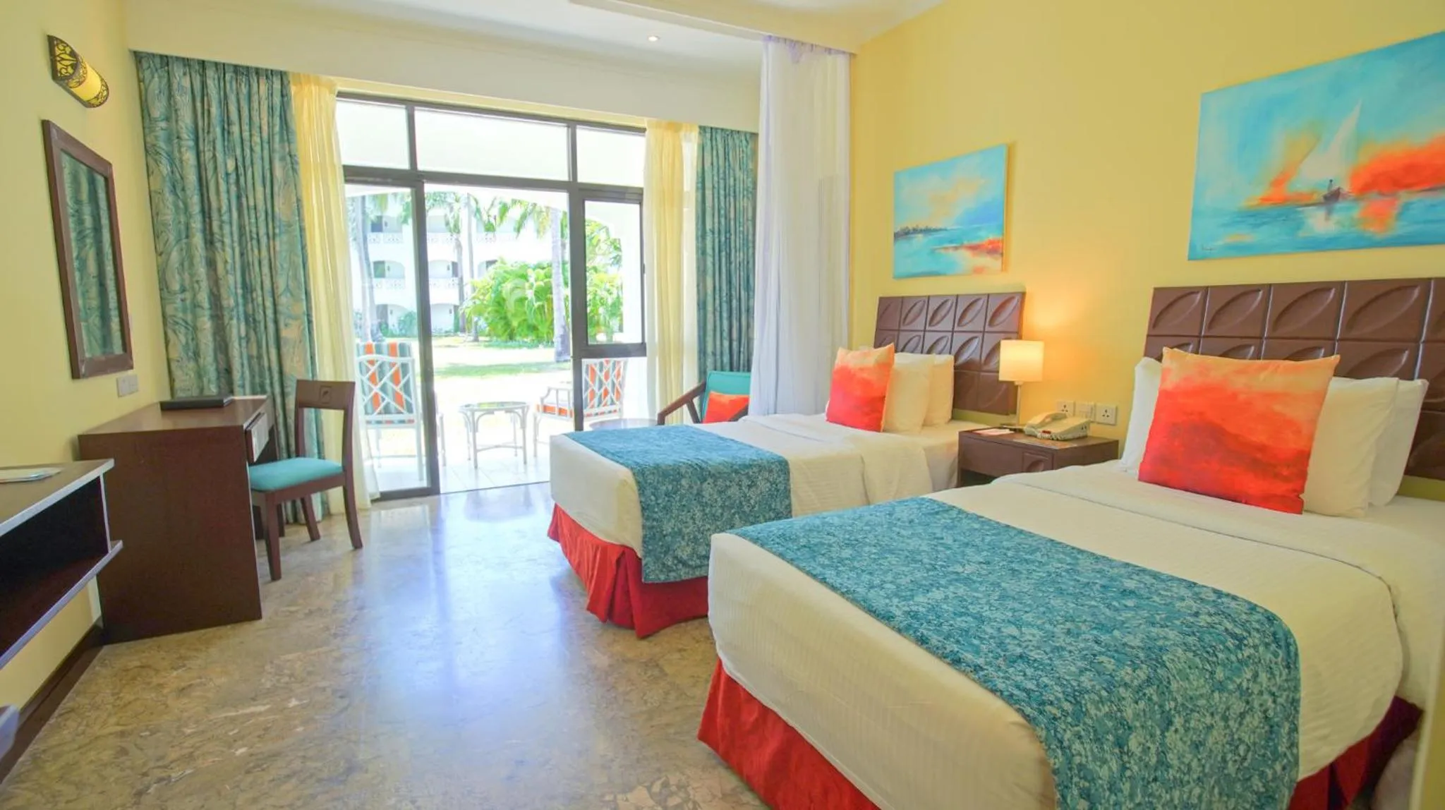 Garden Facing Twin Room in Sarova Whitesands Beach Resort & Spa