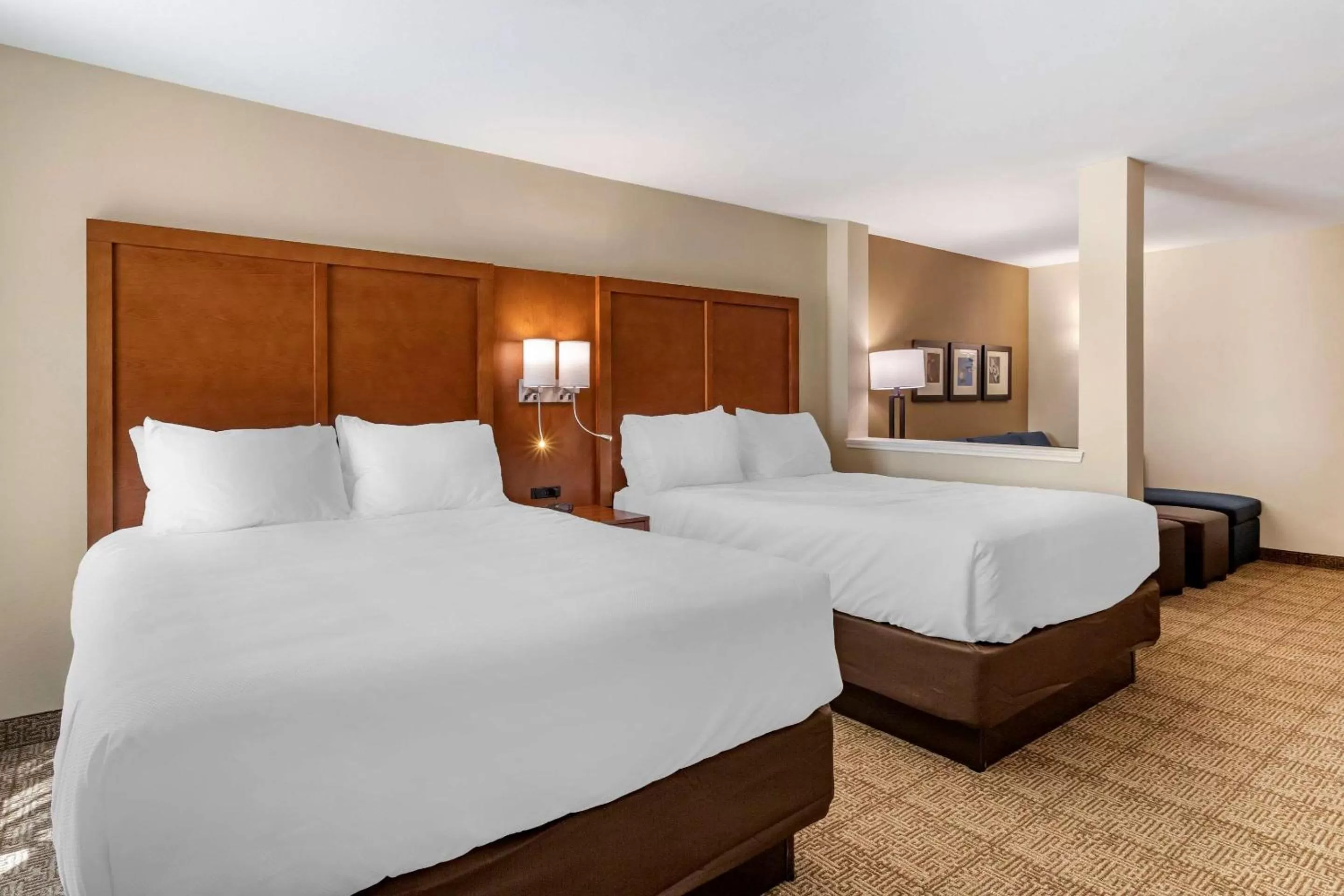 Queen Suite with Two Queen Beds and Sofa Bed - Non-Smoking in Comfort Inn & Suites Waller