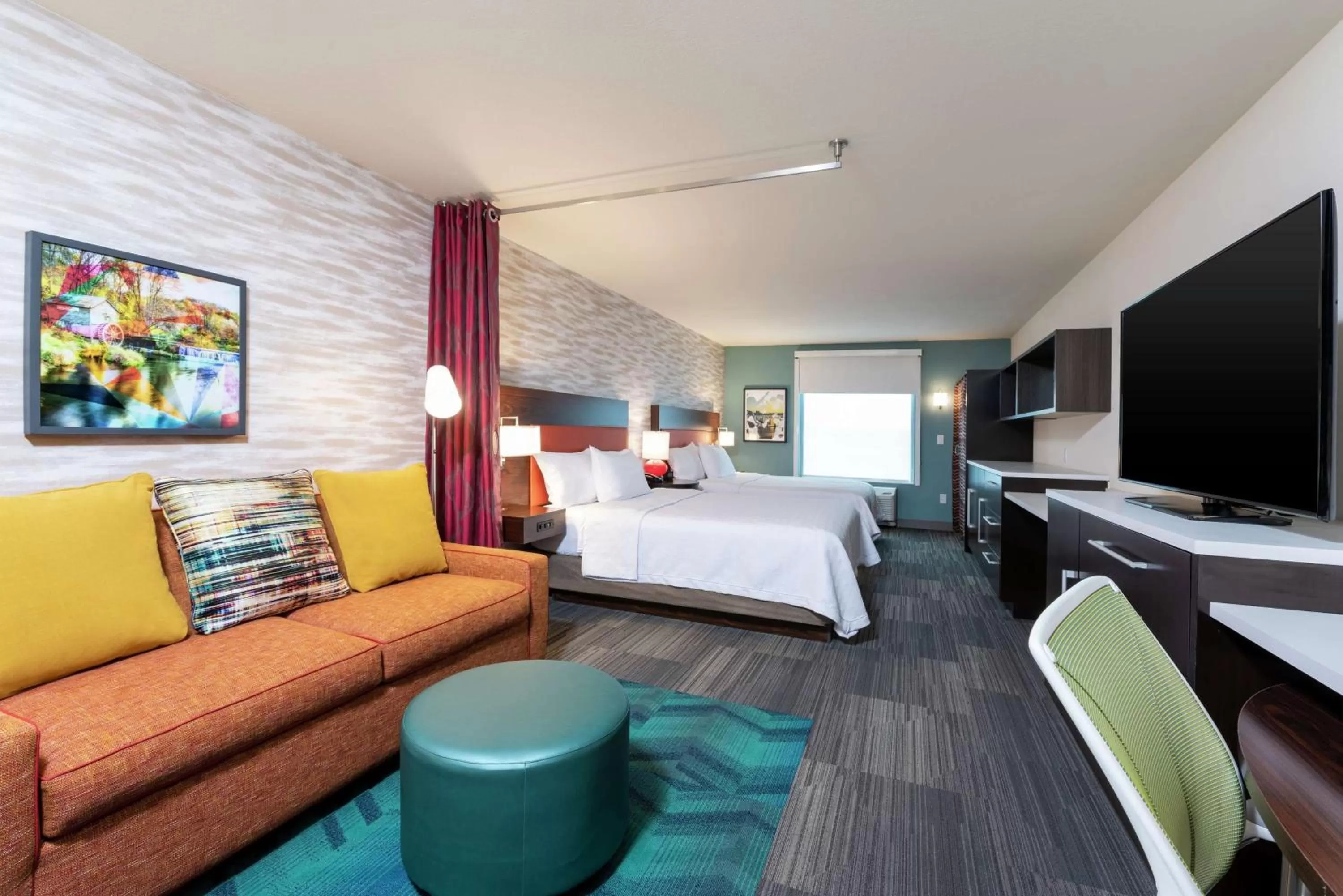 Queen Studio with Two Queen Beds - Hearing Accessible/Non-Smoking in Home2 Suites By Hilton Appleton, Wi