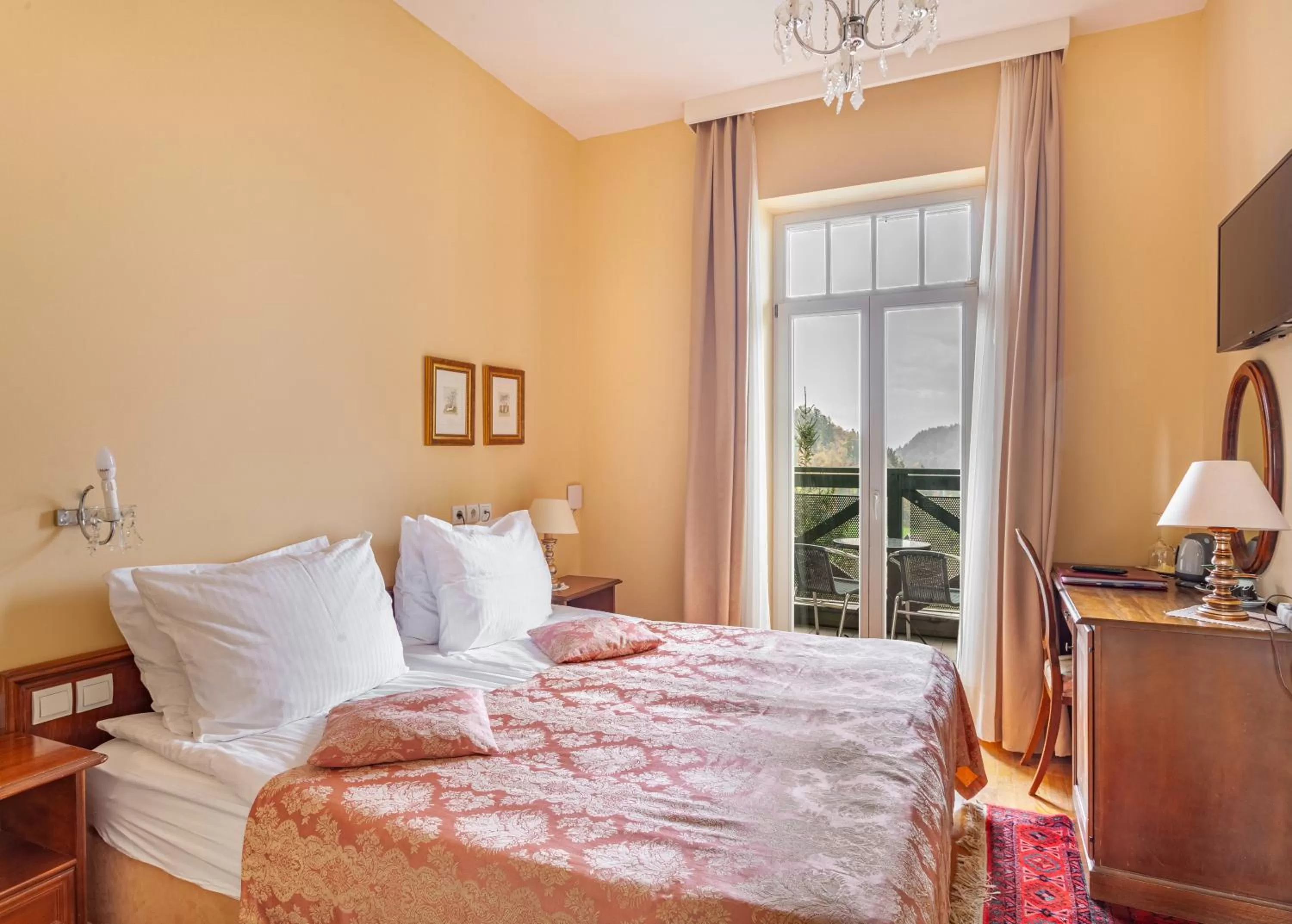 Double or Twin Room with Balcony and Lake View - single occupancy in Hotel Triglav