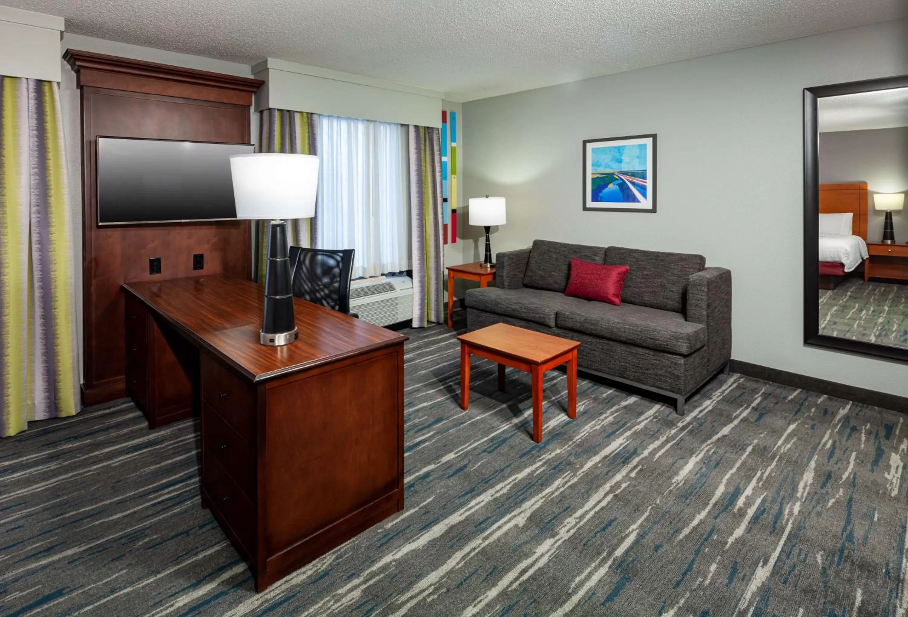 King Studio Suite with Sofa Bed - Hearing Access/Non-Smoking in Hampton Inn & Suites Mobile I-65@ Airport Boulevard