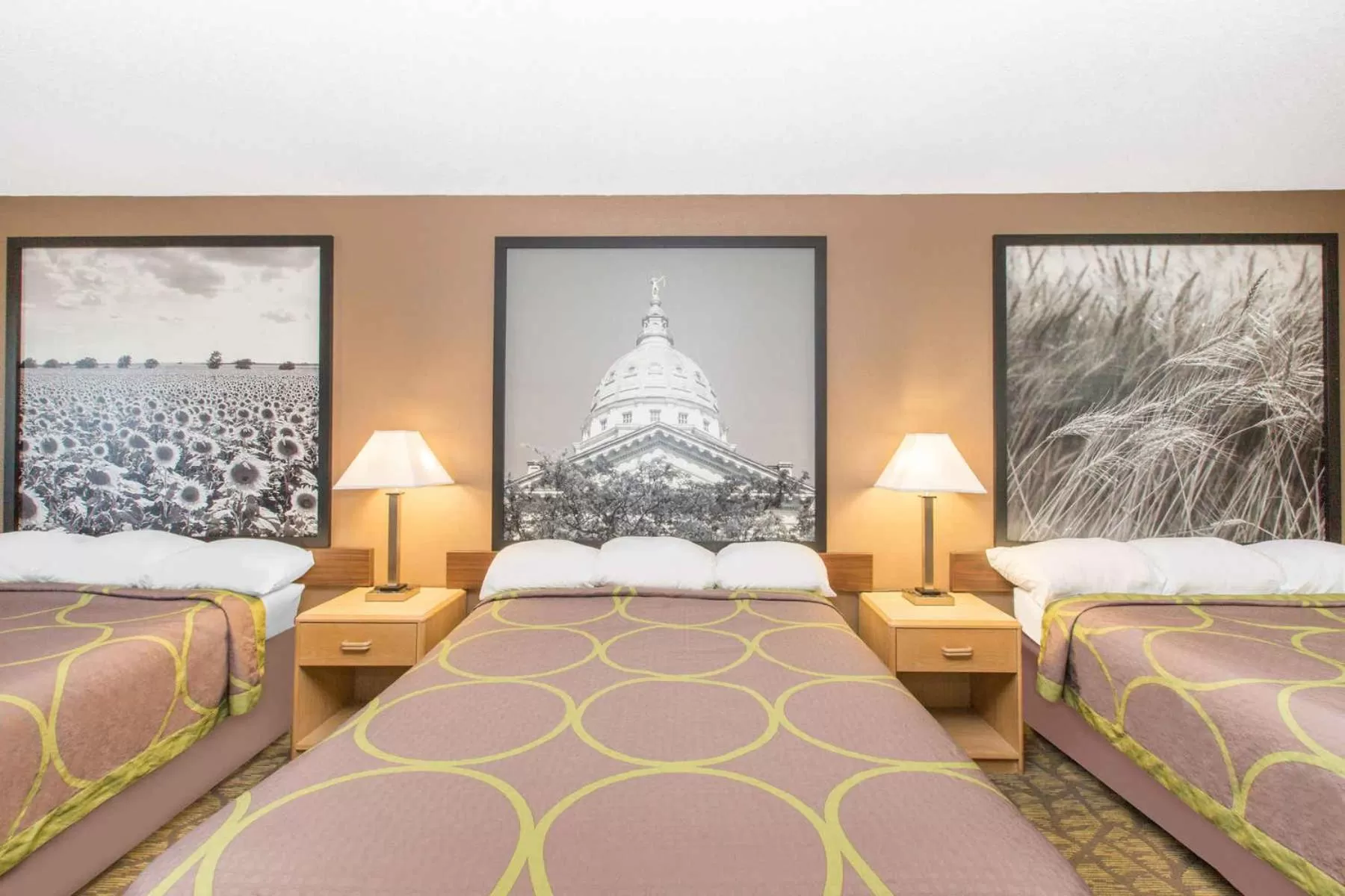 Studio Suite with Three Queen Beds - Non-Smoking in Super 8 by Wyndham Belleville