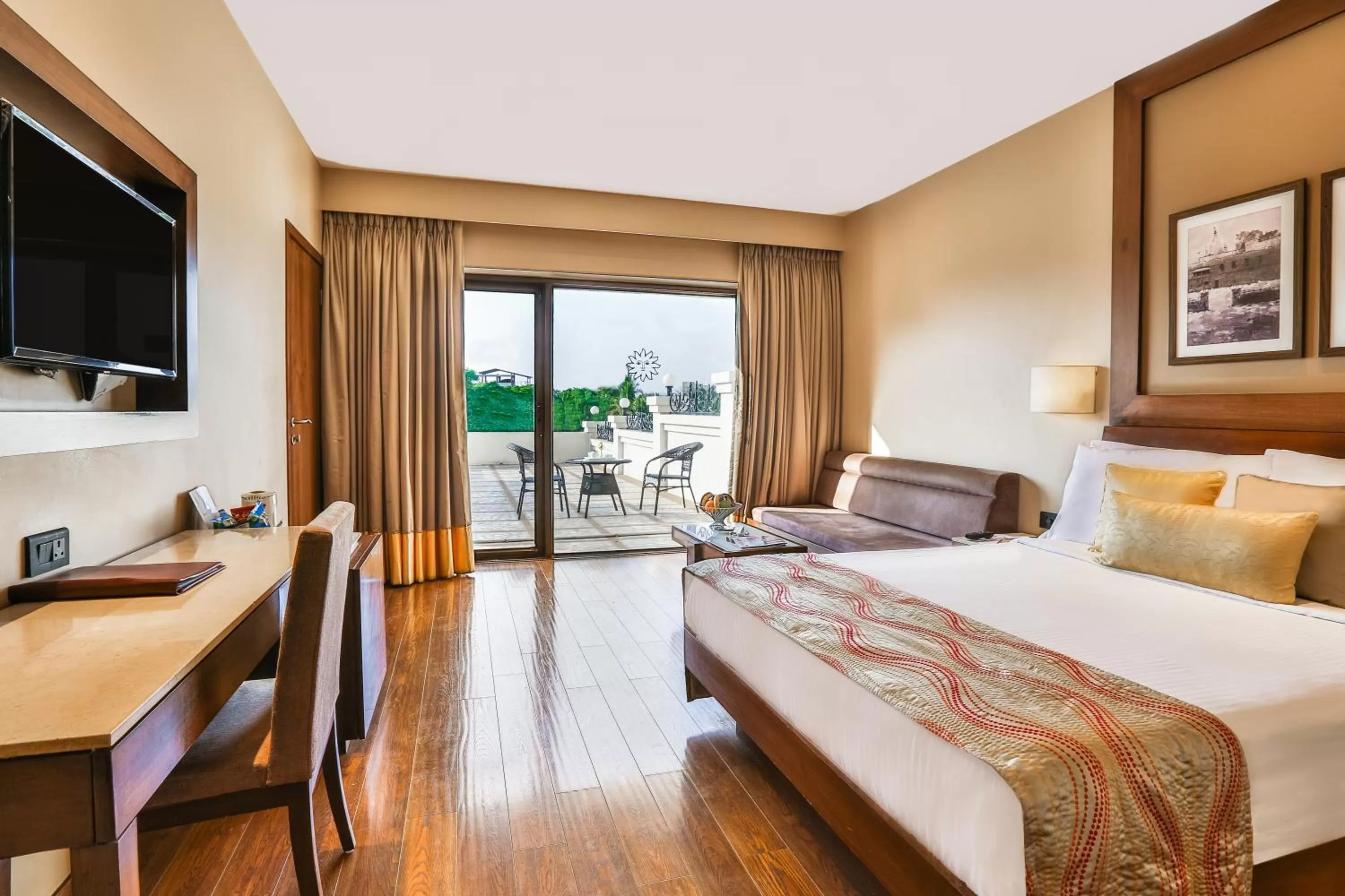 Grande Room with Patio Access  - single occupancy in Sun-n-Sand Shirdi