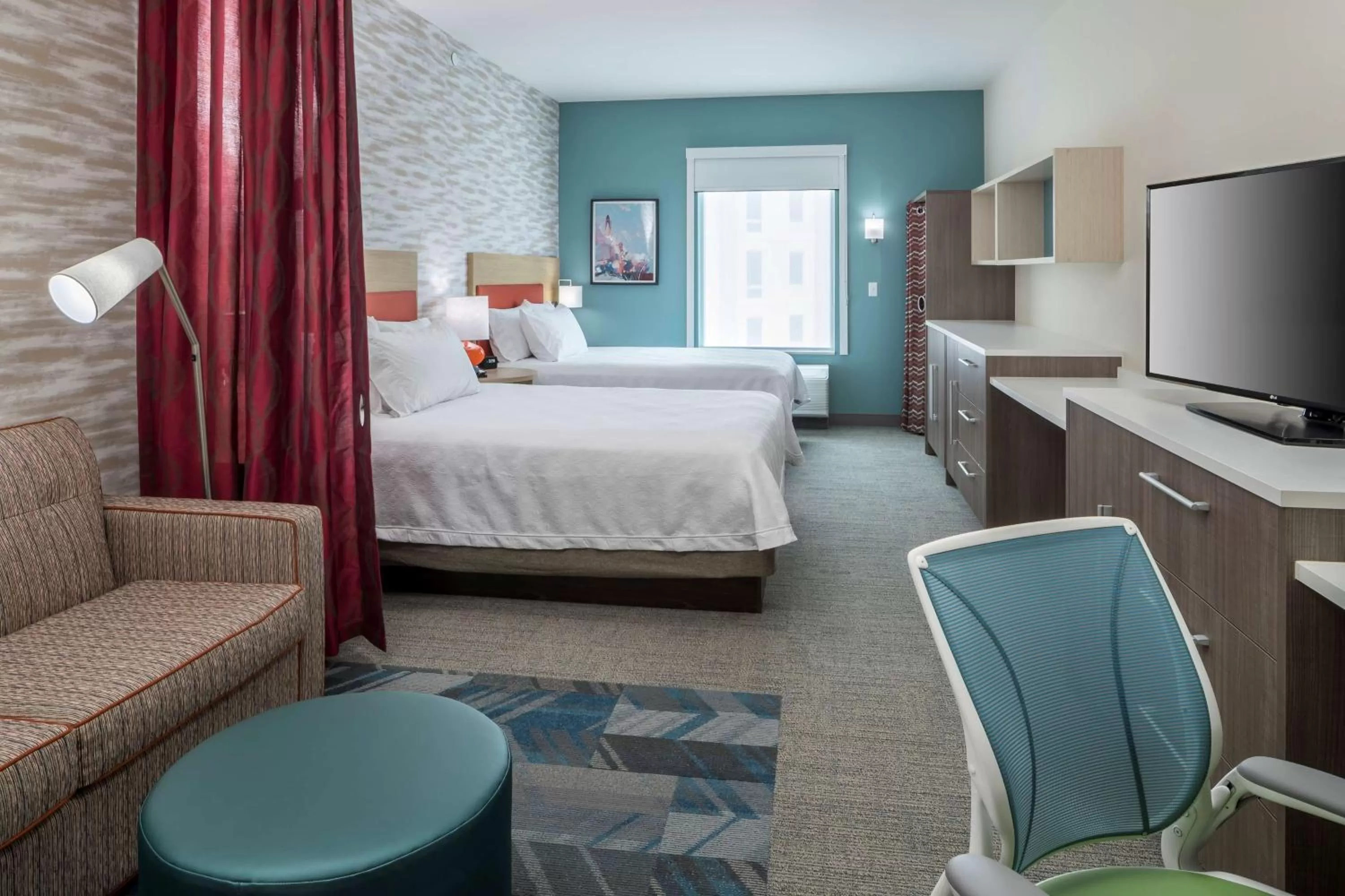 Studio Suite with Two Queen Beds - Hearing Access/Non-Smoking in Home2 Suites By Hilton Cape Canaveral Cruise Port