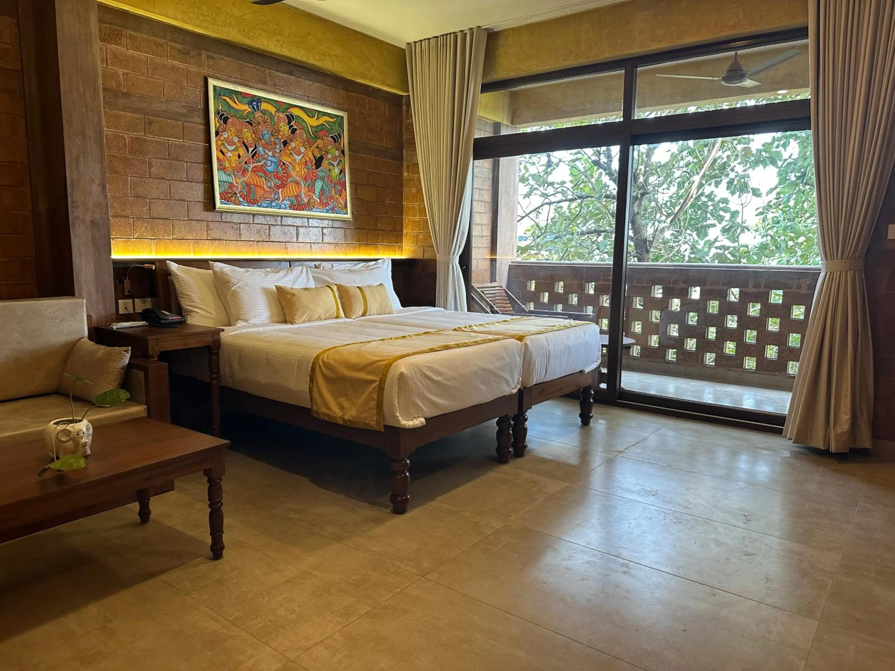 AYUR EARTH ANANTA  ROOM in AMARA AYURVEDA RETREAT- Overlooking Evergreen Western Ghats an ecologically sustainable living space in Kovalam