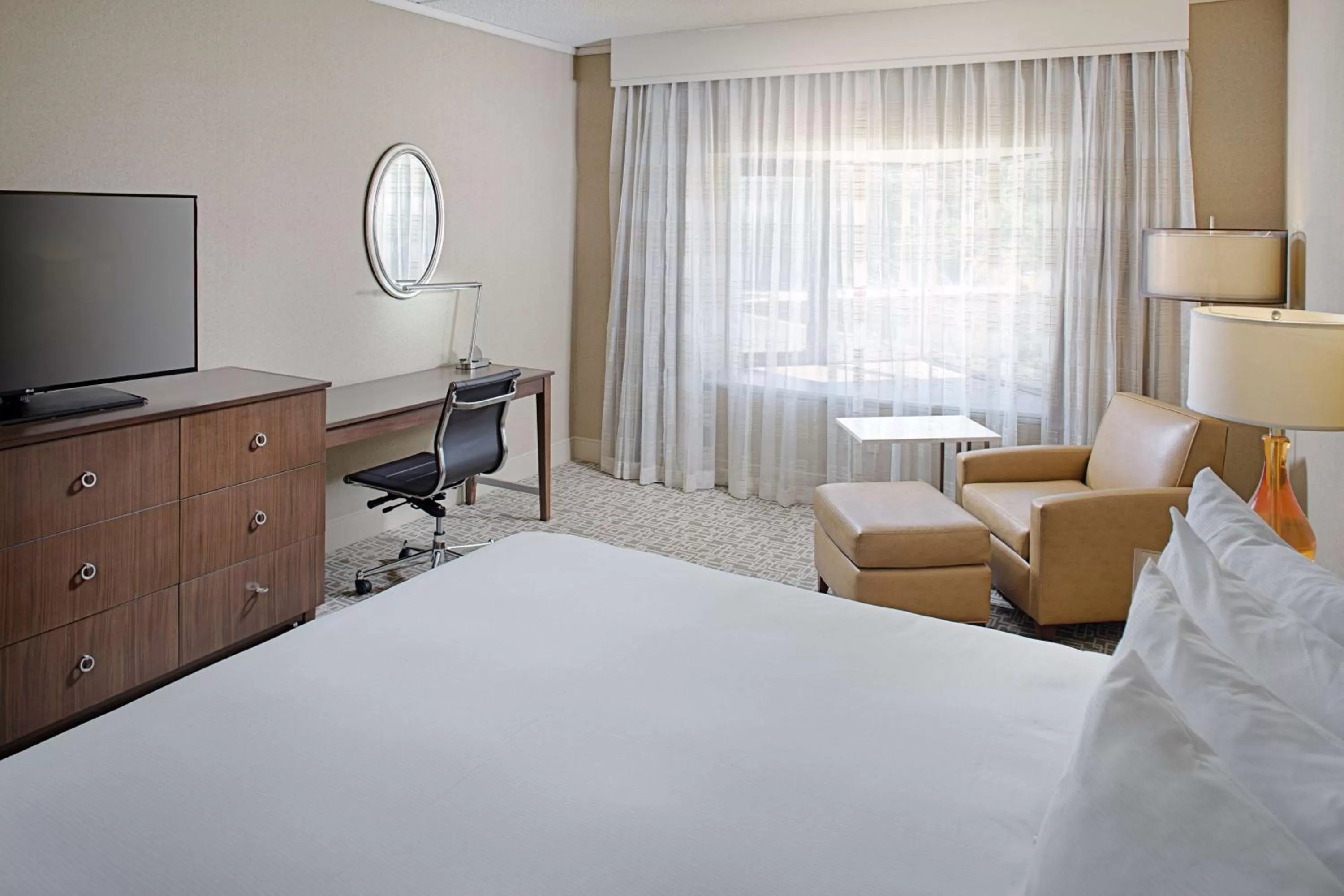 King Room with Roll-In Shower - Disability Access in Hilton Boston Dedham
