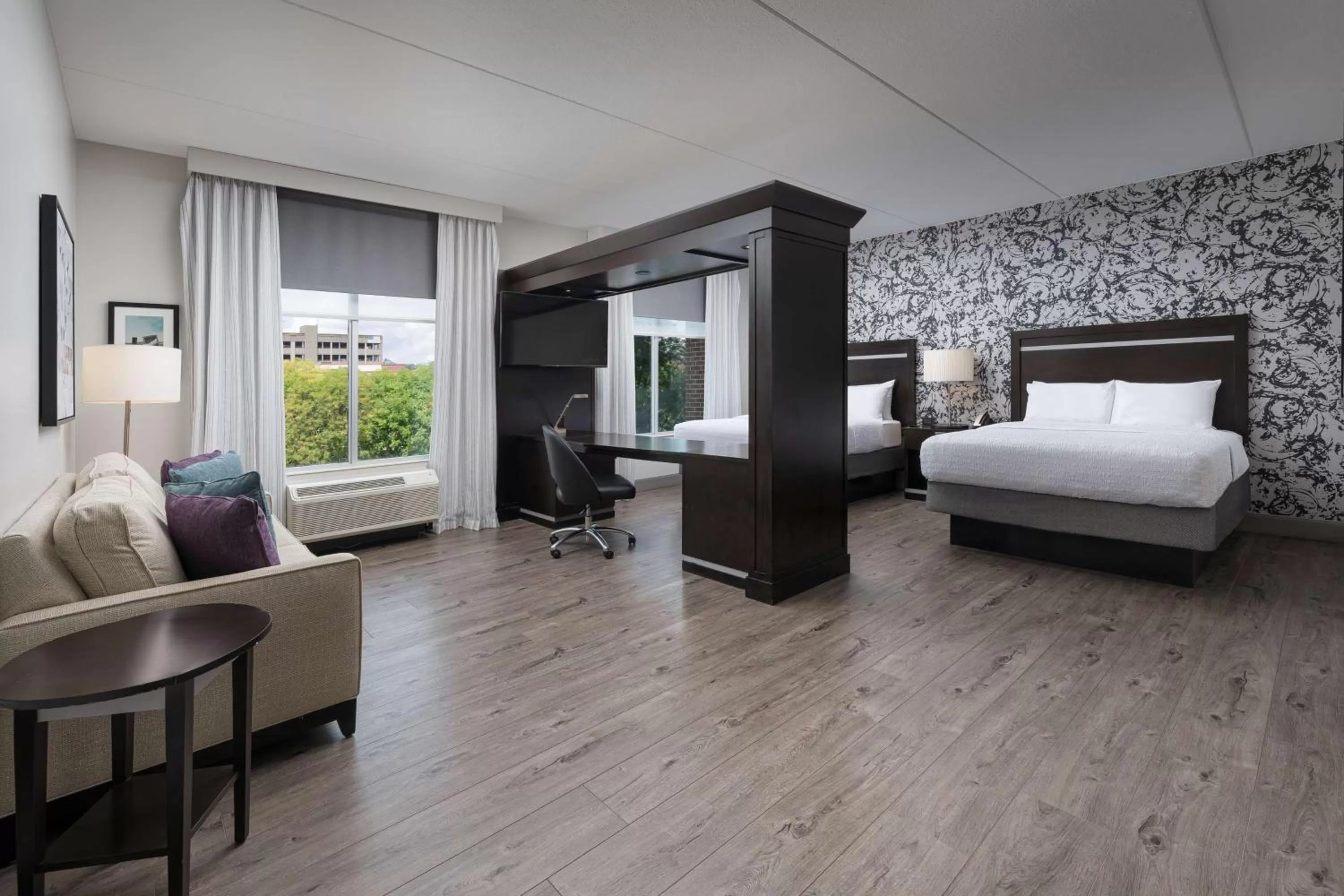 Queen Studio Suite with Two Queen Beds - Non-Smoking in Hampton Inn & Suites Chattanooga Downtown