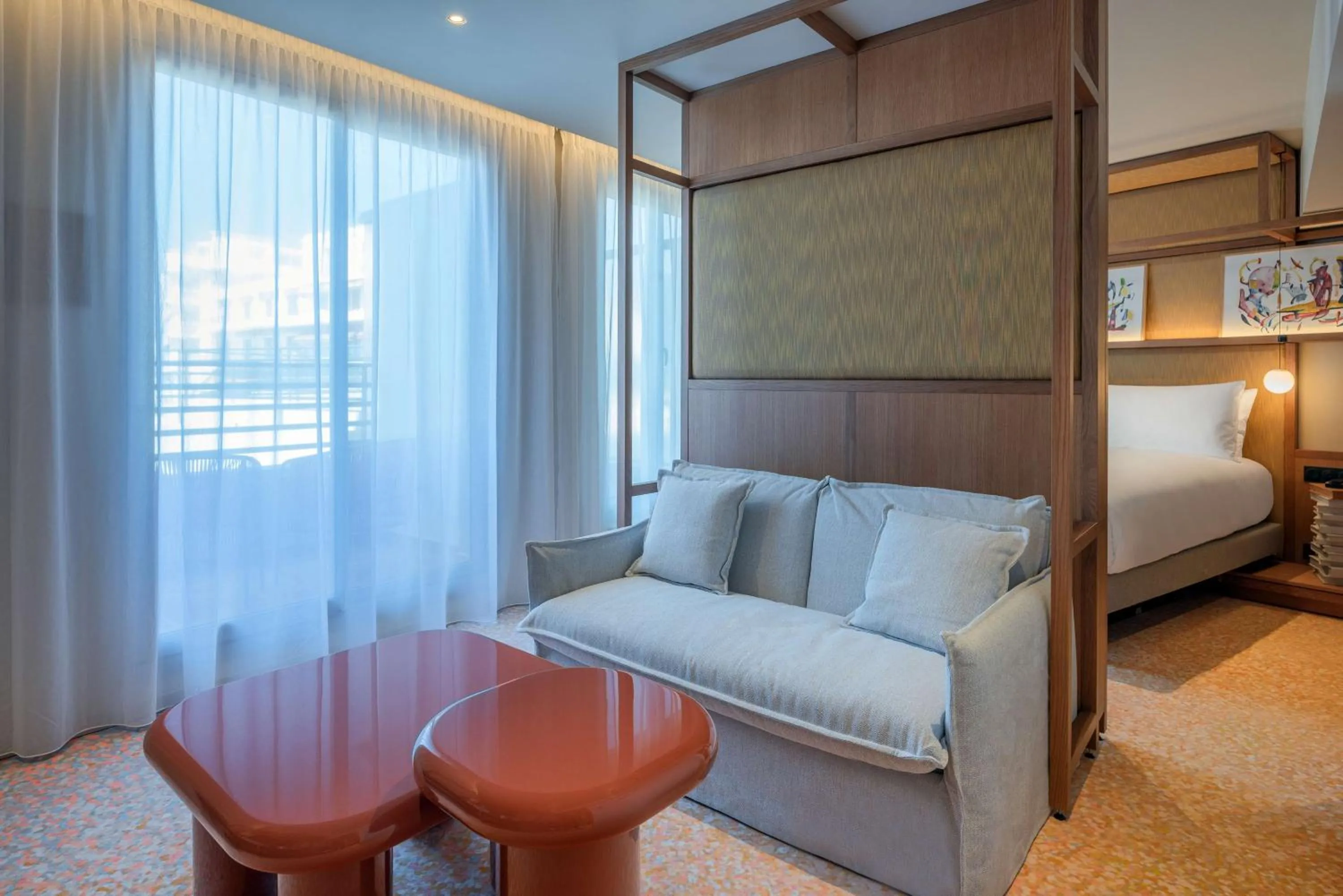 Junior King Suite with Partial Sea View in Canopy by Hilton Cannes