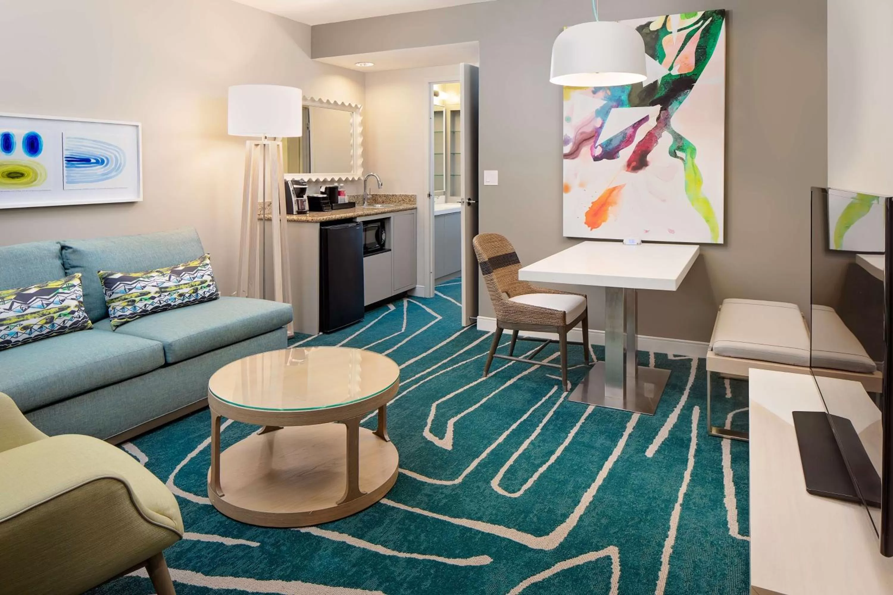 Balcony King Suite with Bay View in Embassy Suites by Hilton San Diego Bay Downtown