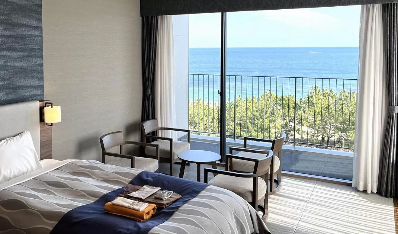 Family Room with Sea View in REX HOTEL Beppu