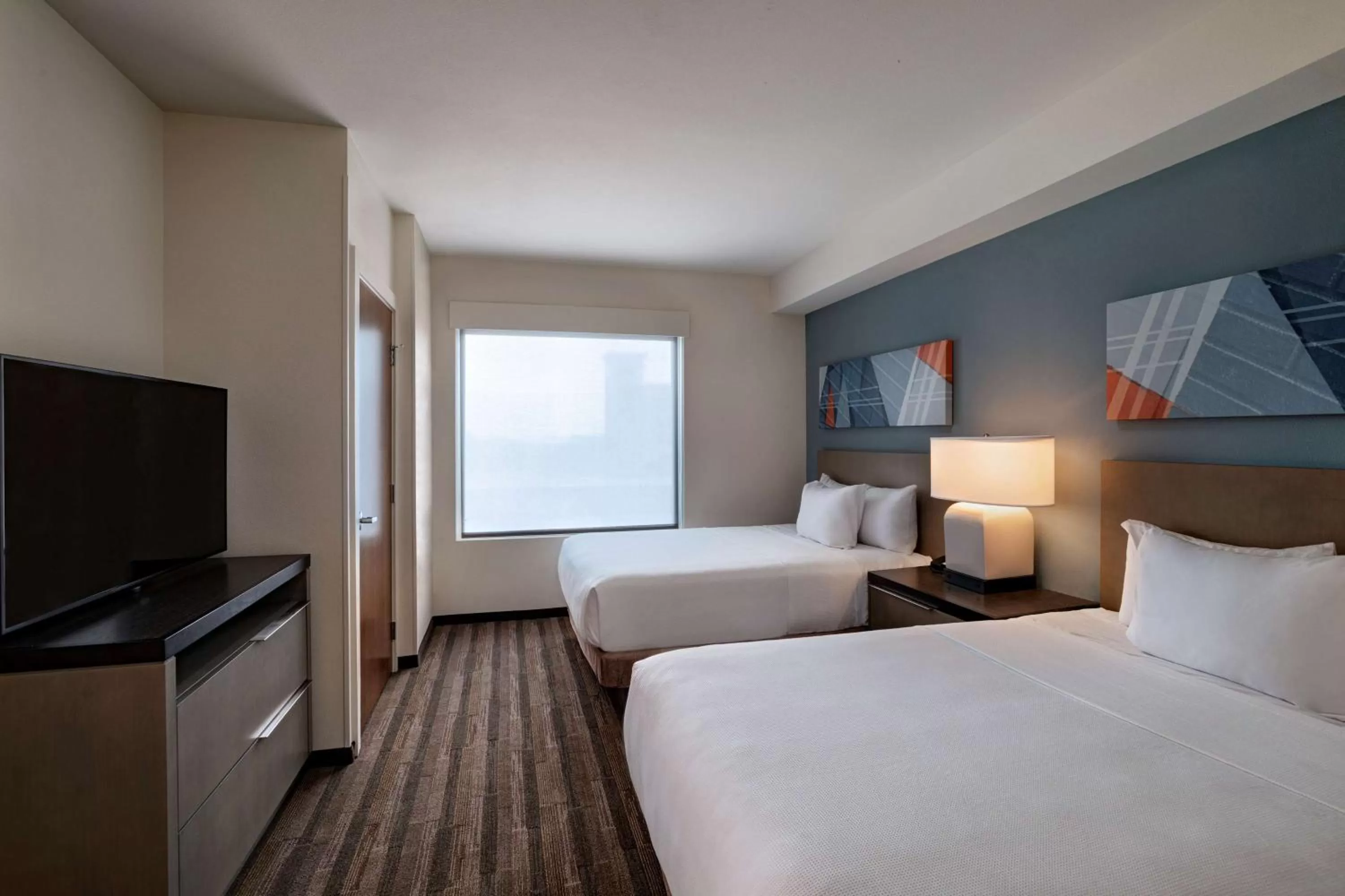 One-Bedroom Suite with Two Queen Beds with Kitchen and Sofa Bed in Hyatt House Carlsbad