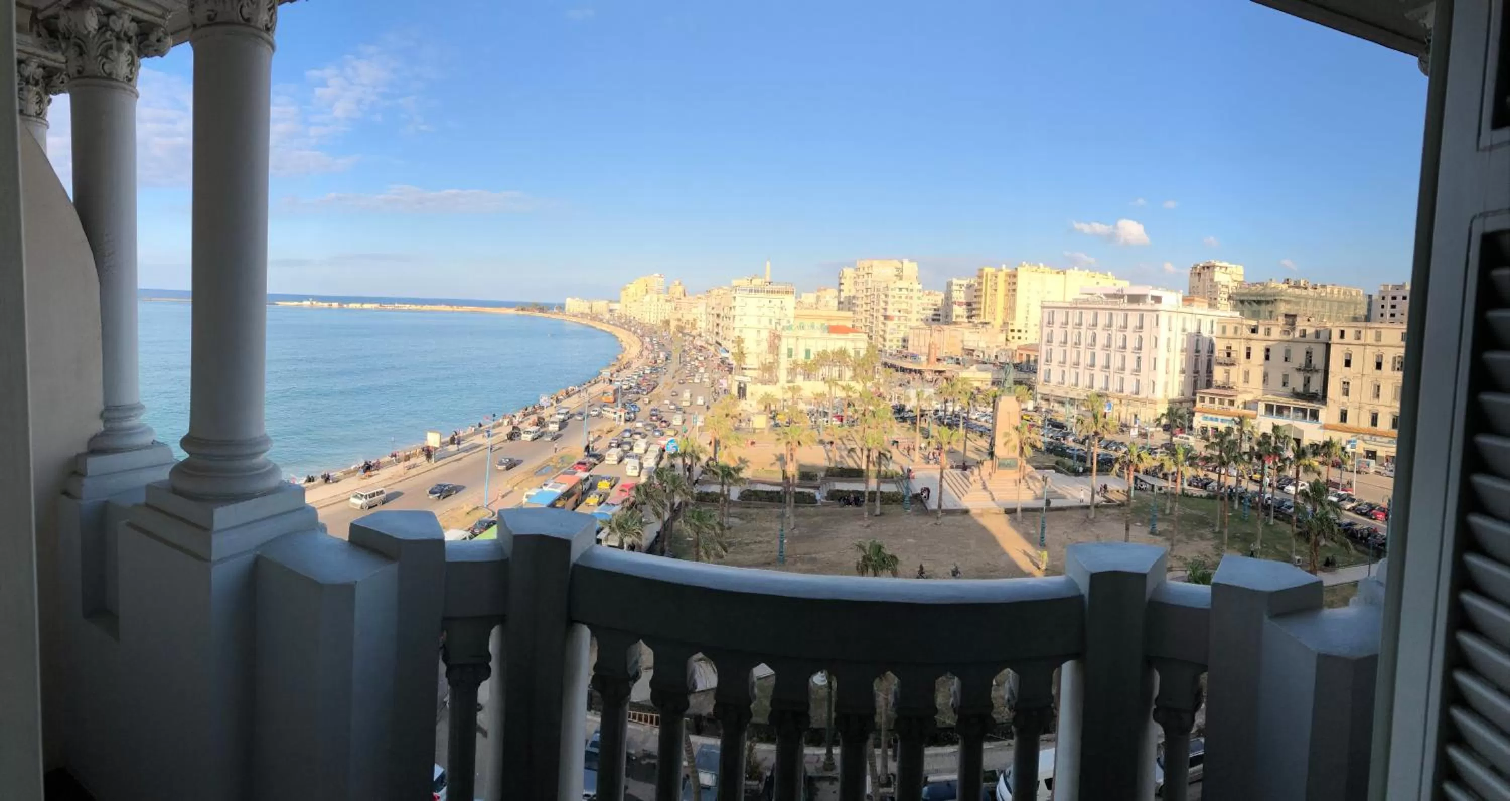 Square Side Sea View Room in Steigenberger Cecil Hotel Alexandria