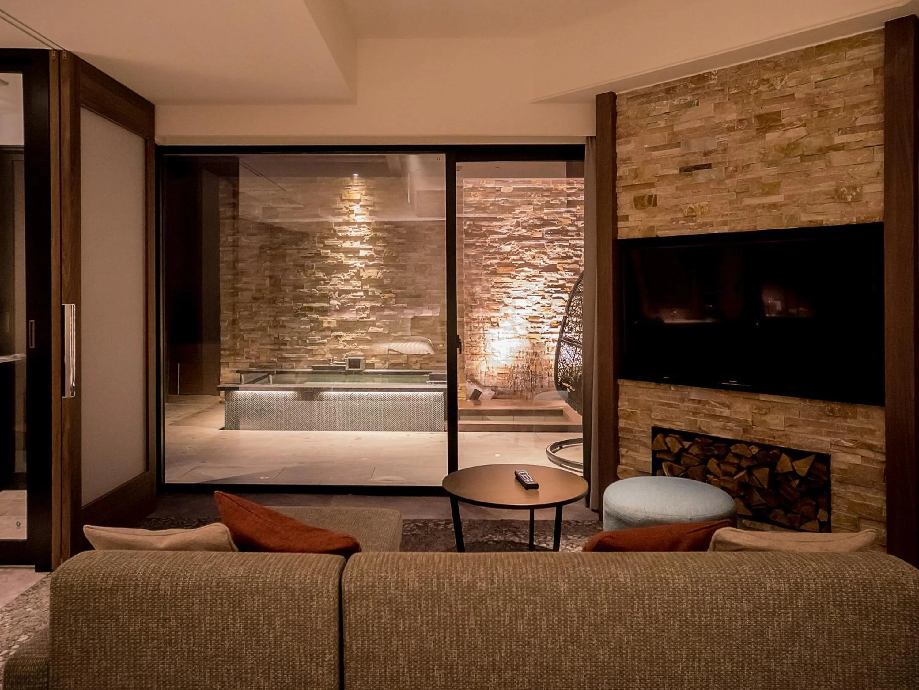 Twin Room with Private terrace Bathroom in Kusatsu Now Resort Hotel