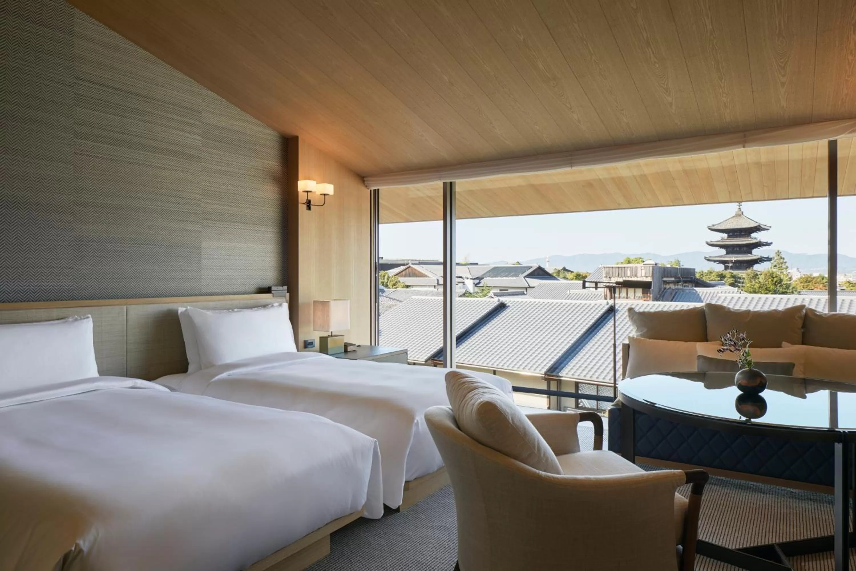 Double Room with Two Single Beds and Pagoda View in Park Hyatt Kyoto