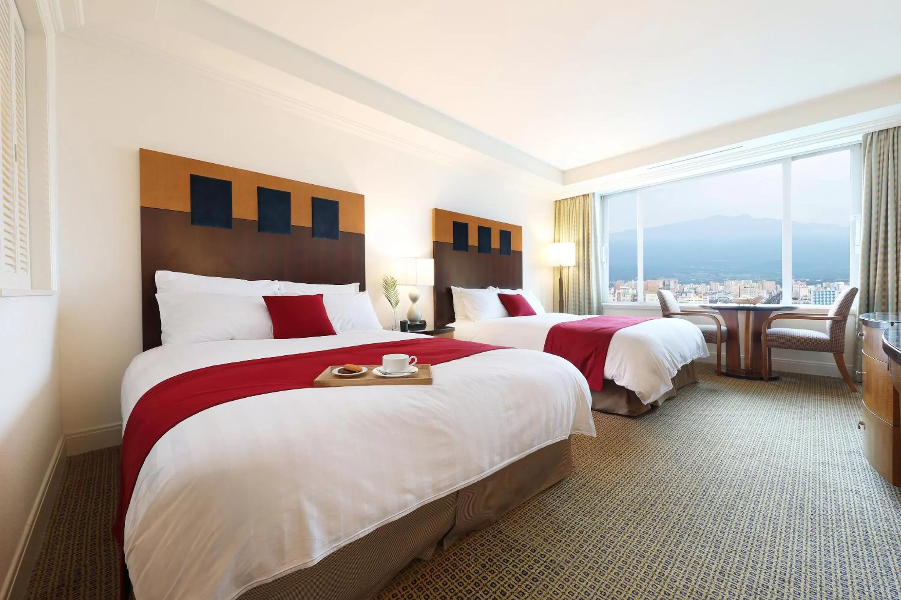 Superior Family Room with Mountain View - 2 Double in Ramada Plaza Jeju