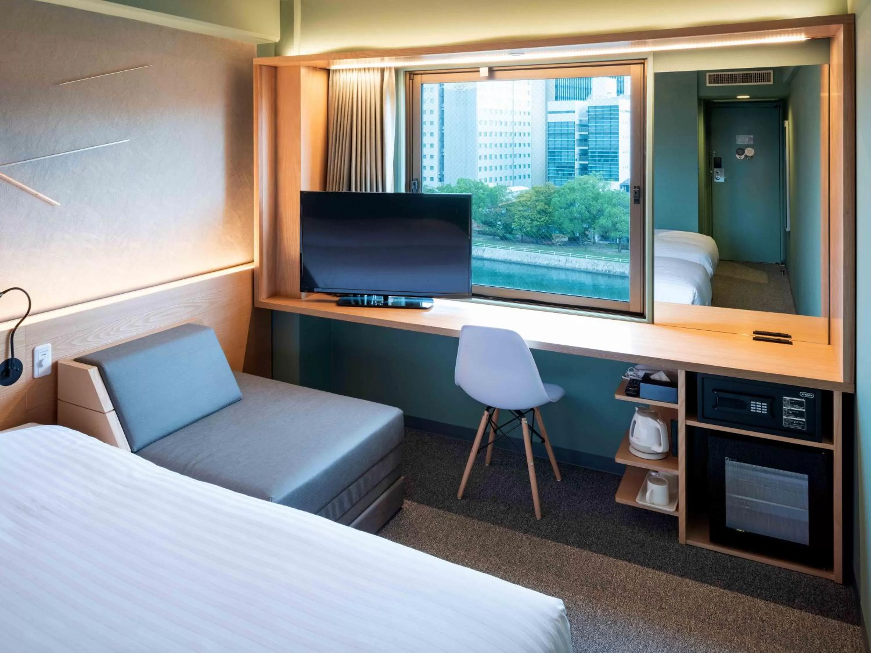 Photo of the whole room, Bed in EN HOTEL Hiroshima