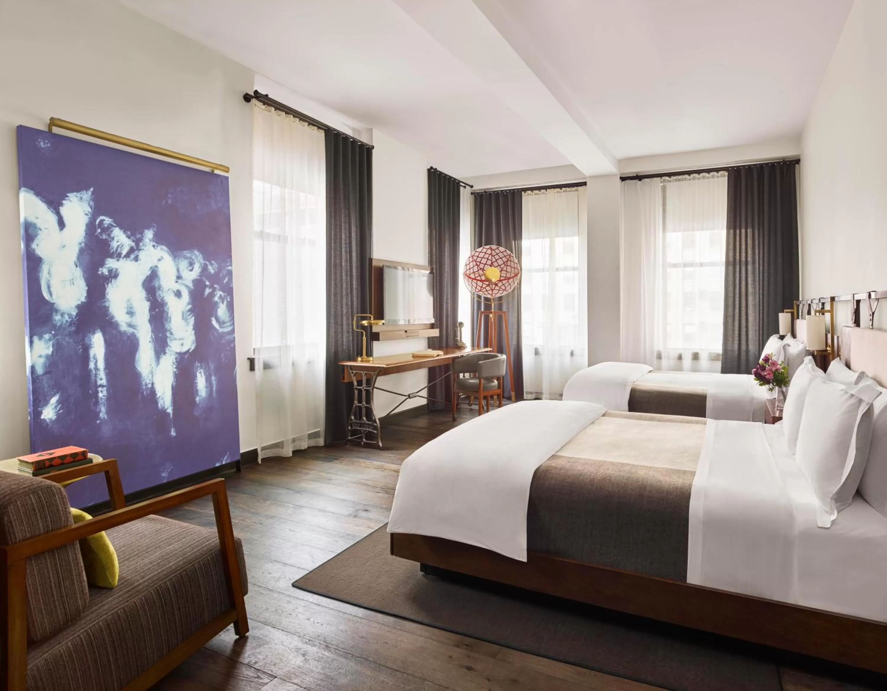 Bed in Refinery Hotel - New York