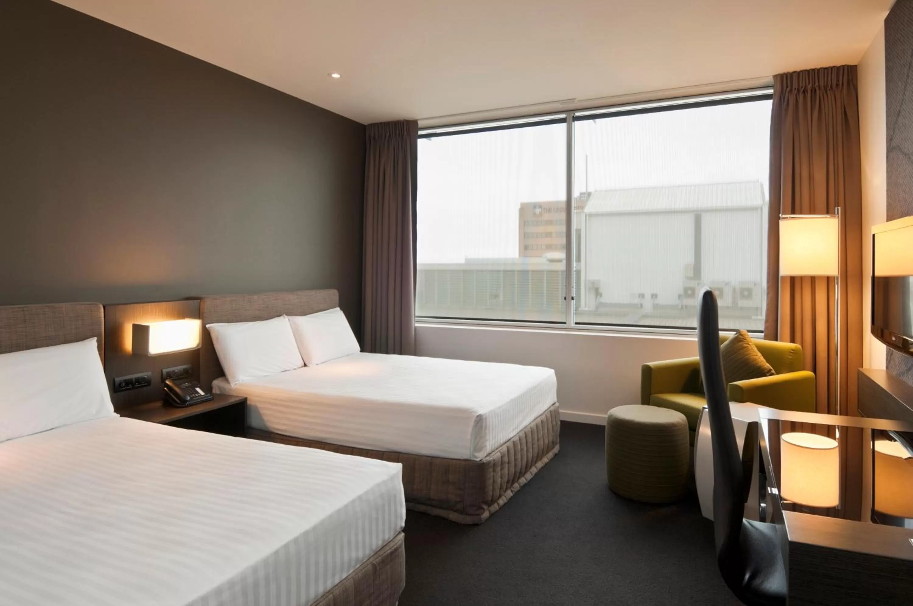 Deluxe Room with Two Double Beds and City View in Pullman Adelaide