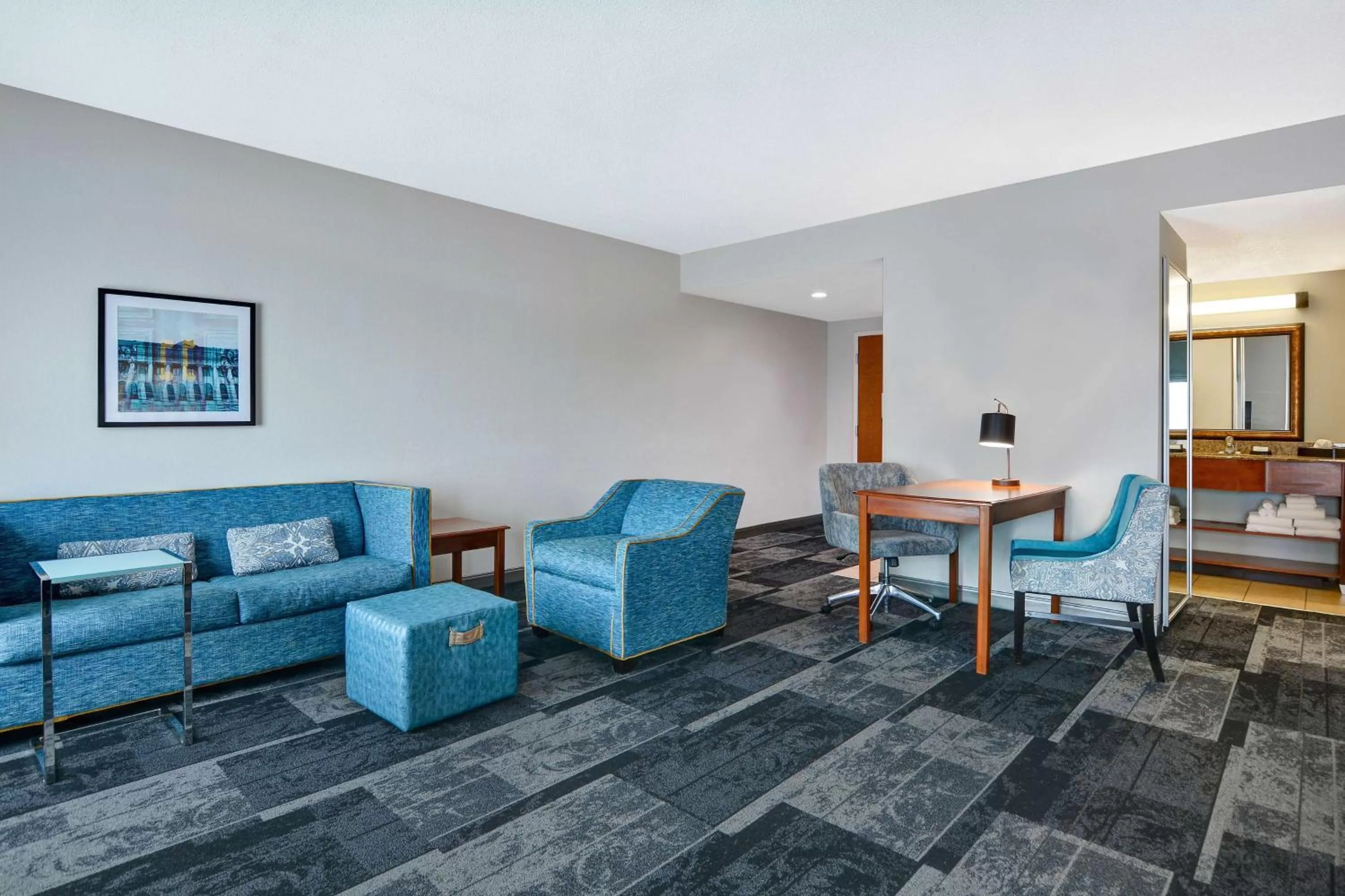 Queen Studio Suite with Two Queen Beds and Sofa Bed - Non-Smoking in Hampton Inn & Suites Birmingham-Hoover-Galleria