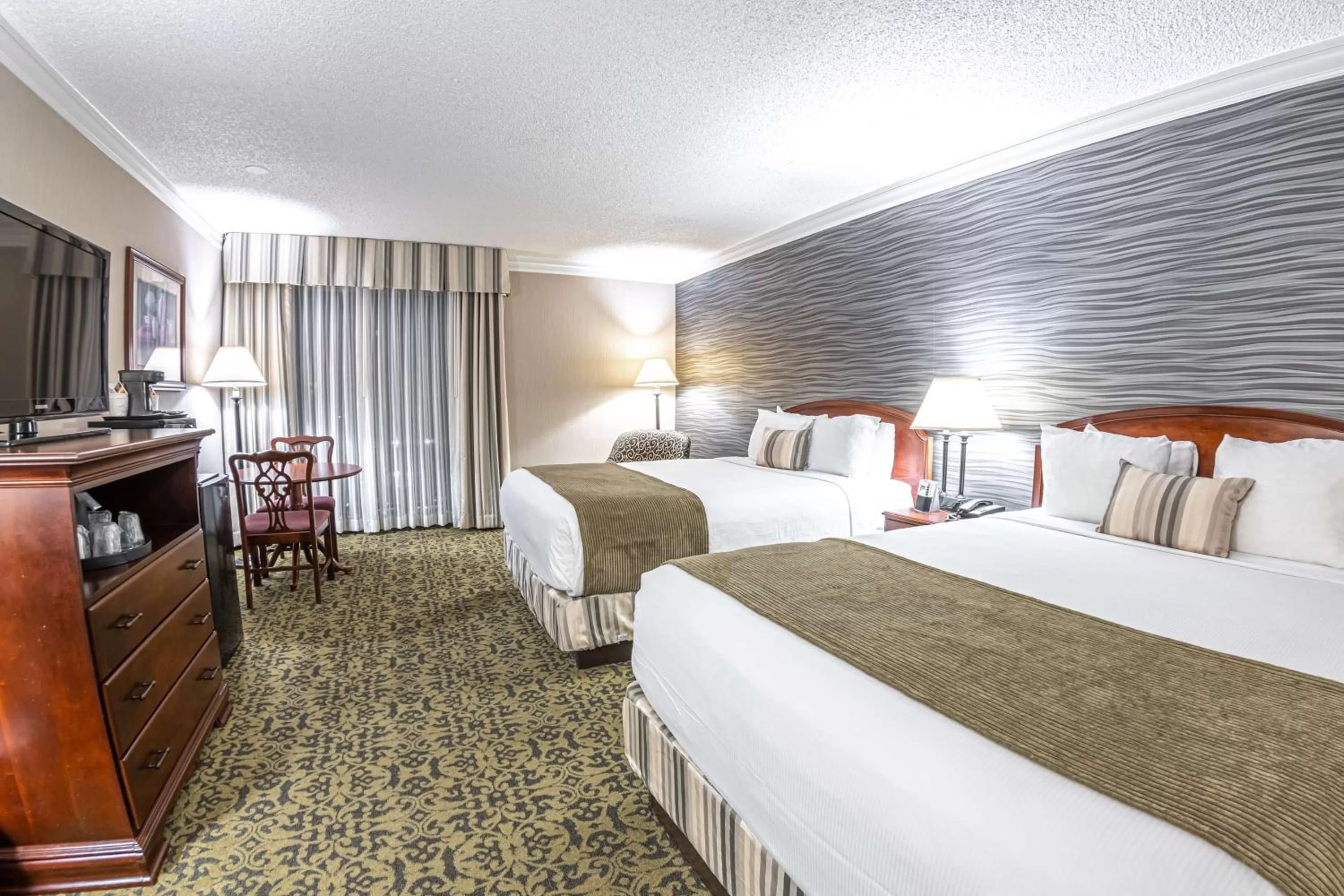 Queen Room with Two Queen Beds and Roll-In Shower - Disability Access in Salt Lake Plaza Hotel SureStay Collection by Best Western