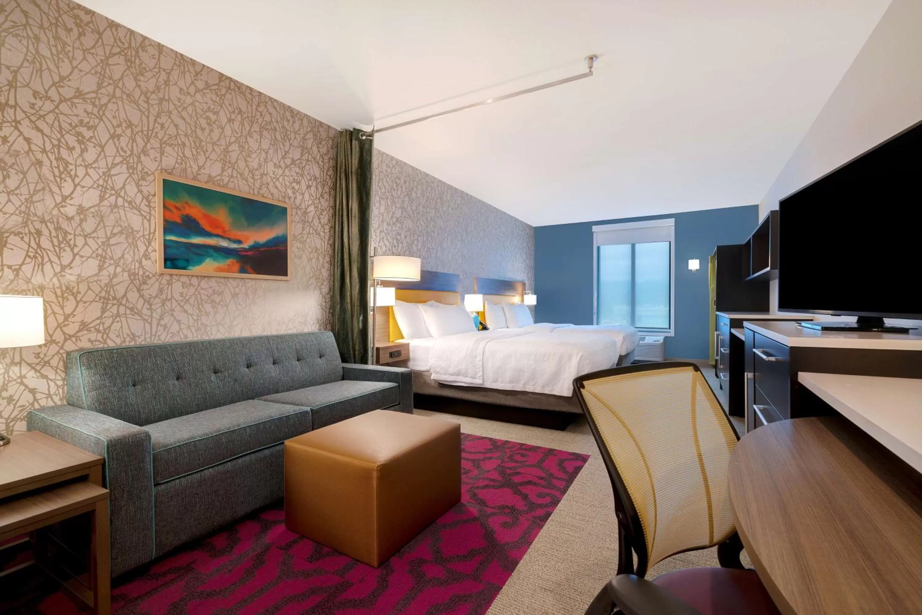 Studio Suite with Two Queen Beds - Hearing Access in Home2 Suites By Hilton Redding