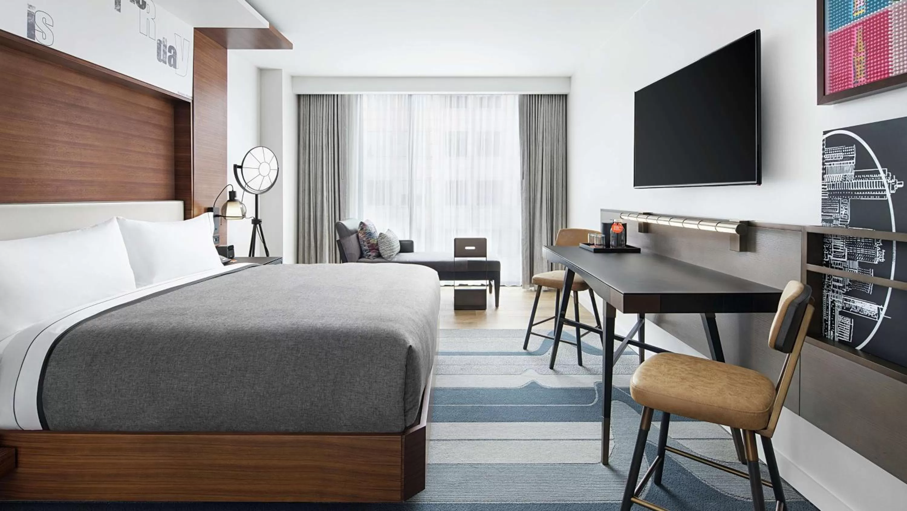 Corner King Room with City View in Canopy By Hilton Atlanta Midtown