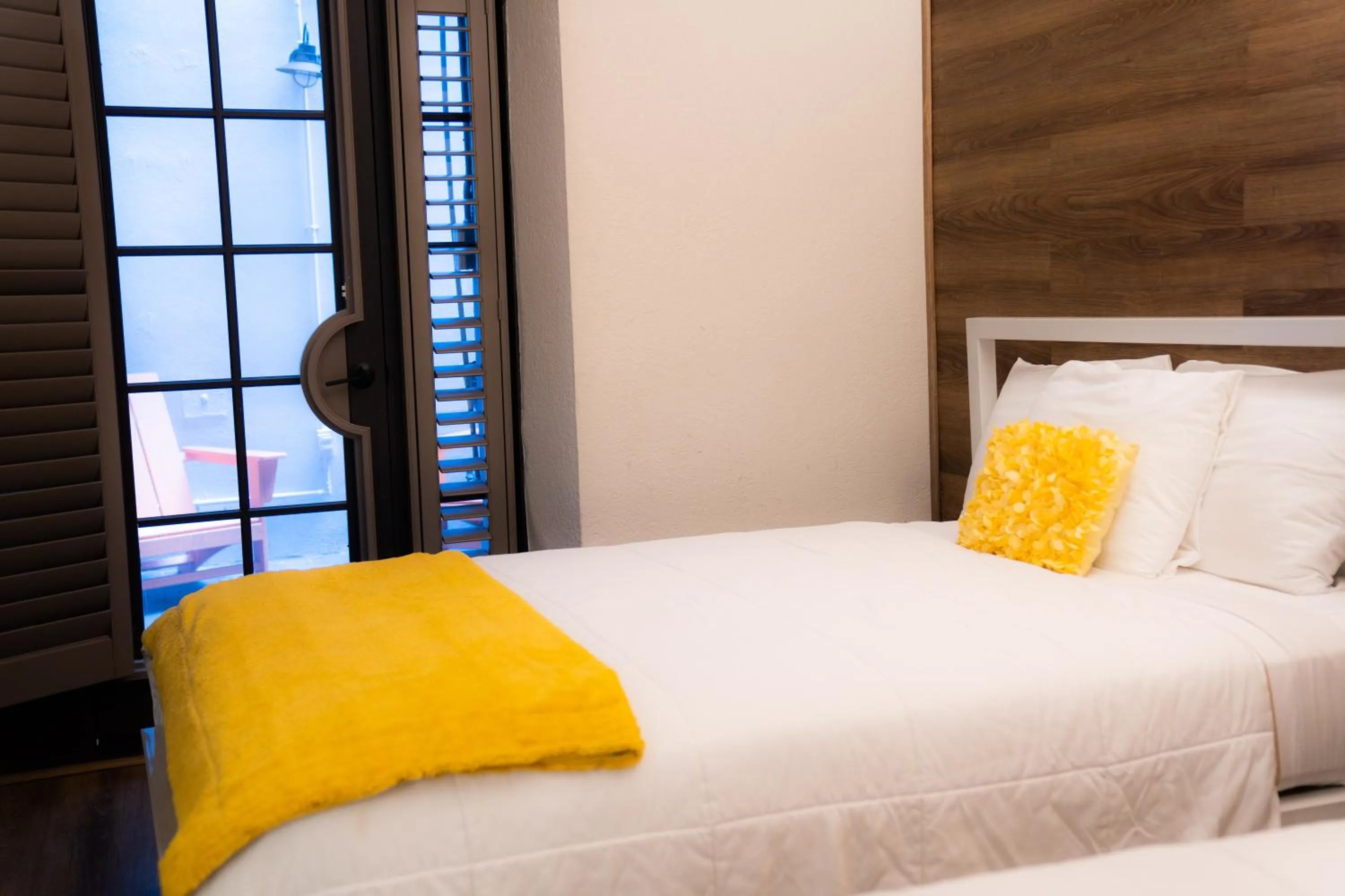 Deluxe Double Room with Patio in Amsterdam Hostel