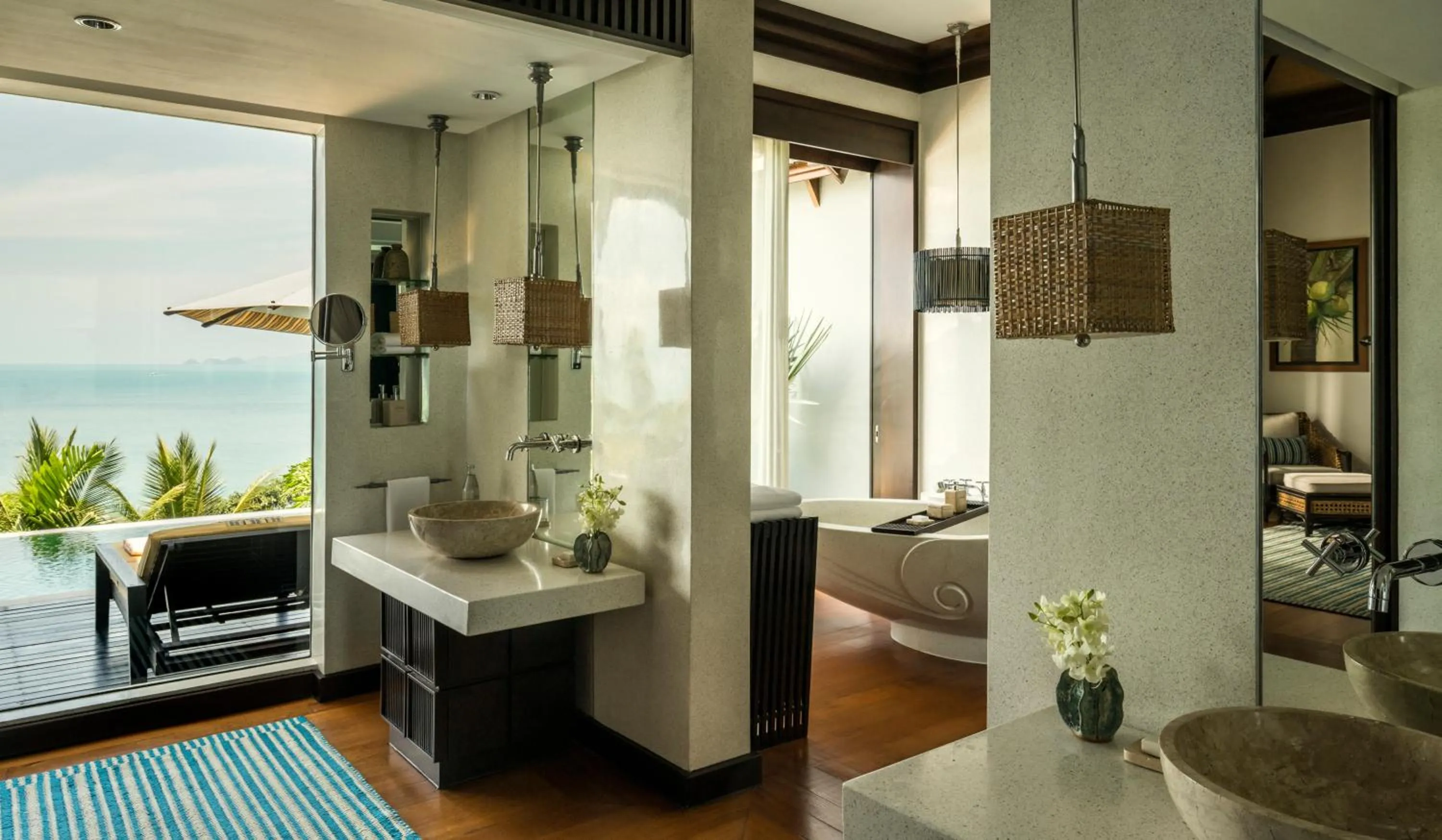 Panoramic Ocean View Pool Villa with One King Bed in Four Seasons Resort Koh Samui
