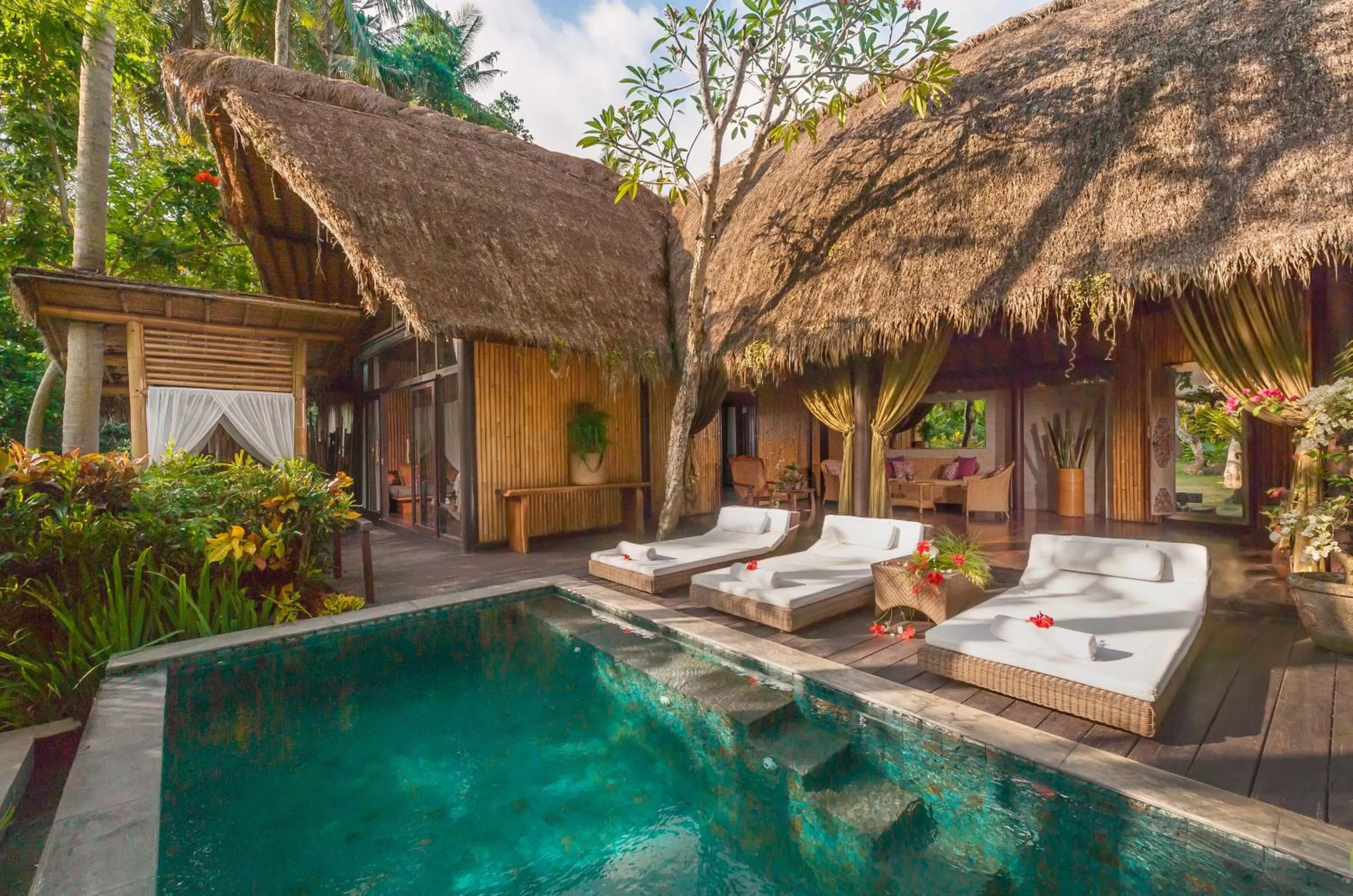 Swimming pool in Fivelements Retreat Bali, Ubud