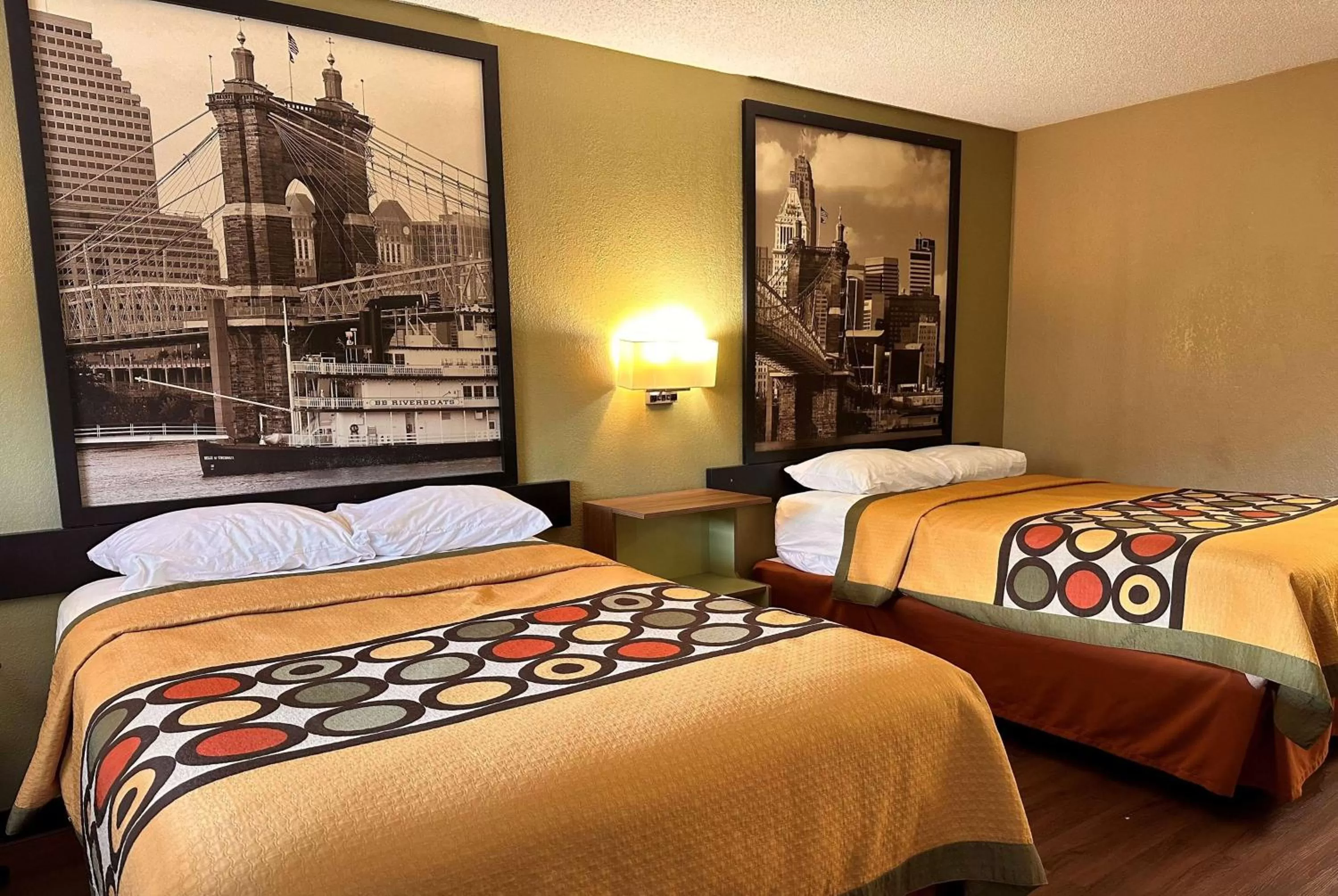 Double Room with Two Double Beds - Smoking in Super 8 by Wyndham Cincinnati-Springdale OH