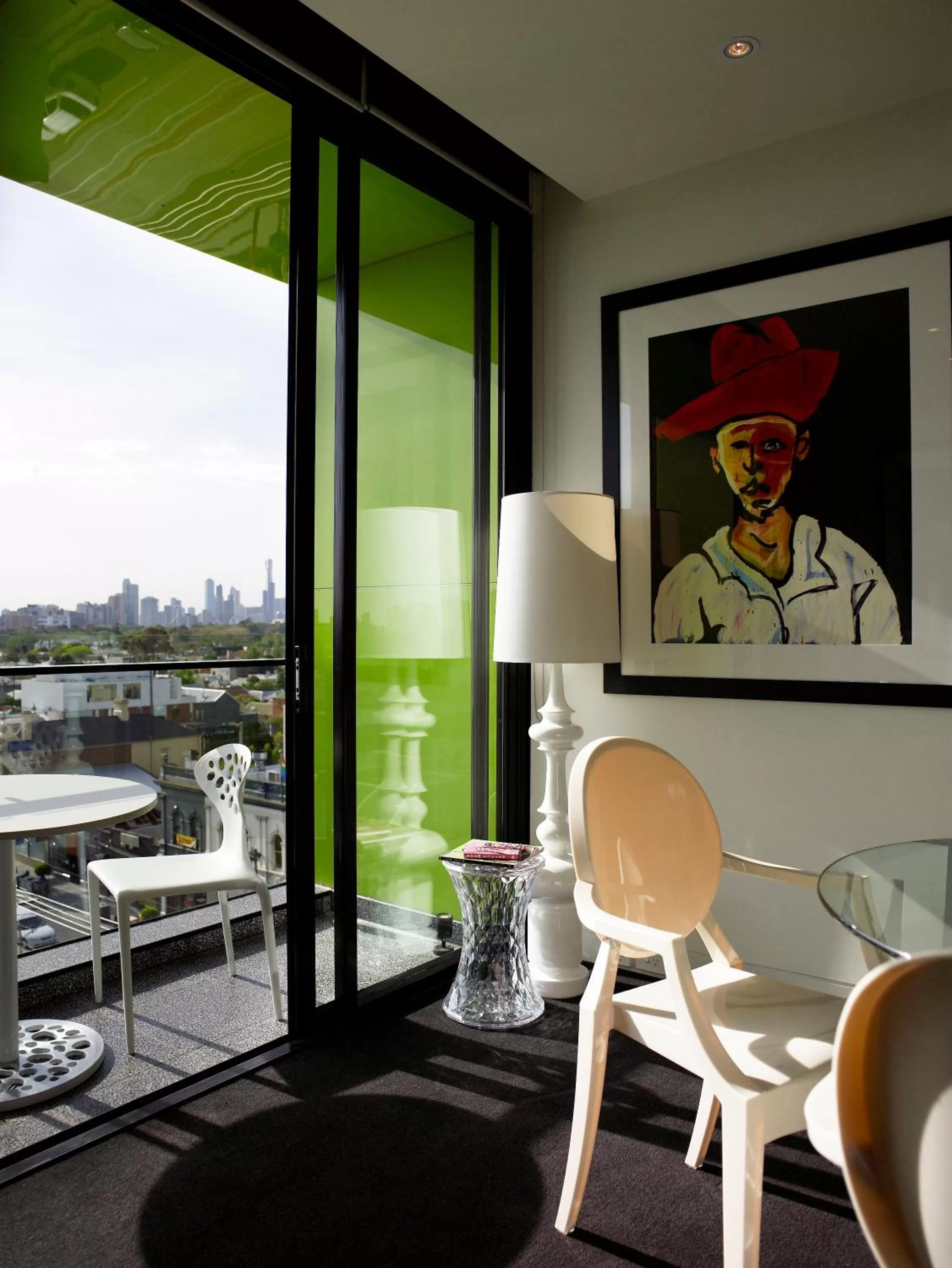 Deluxe Studio Suite Balcony  in The Cullen Melbourne - Art Series