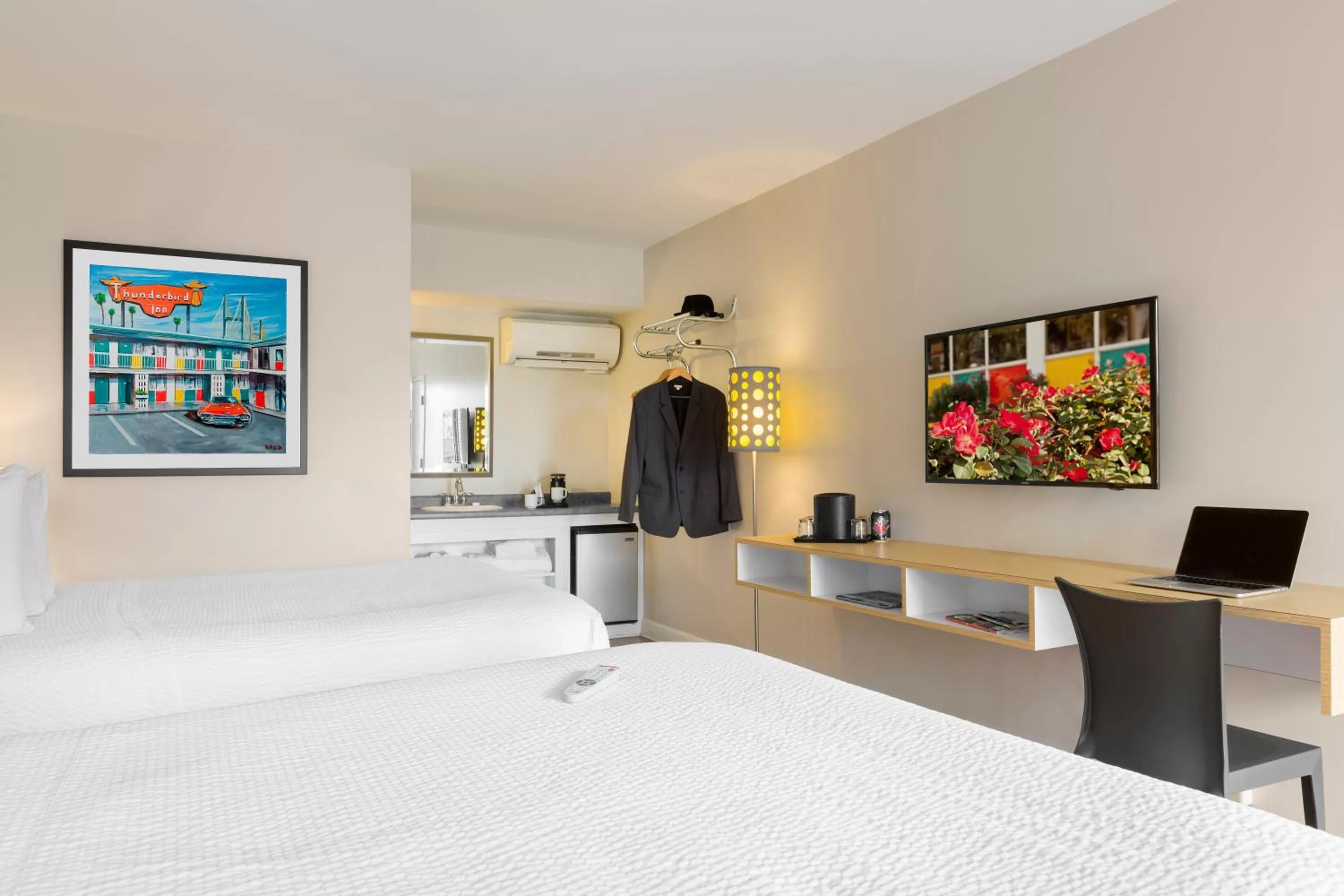 Room with Two Queen Beds - single occupancy in The Thunderbird Inn