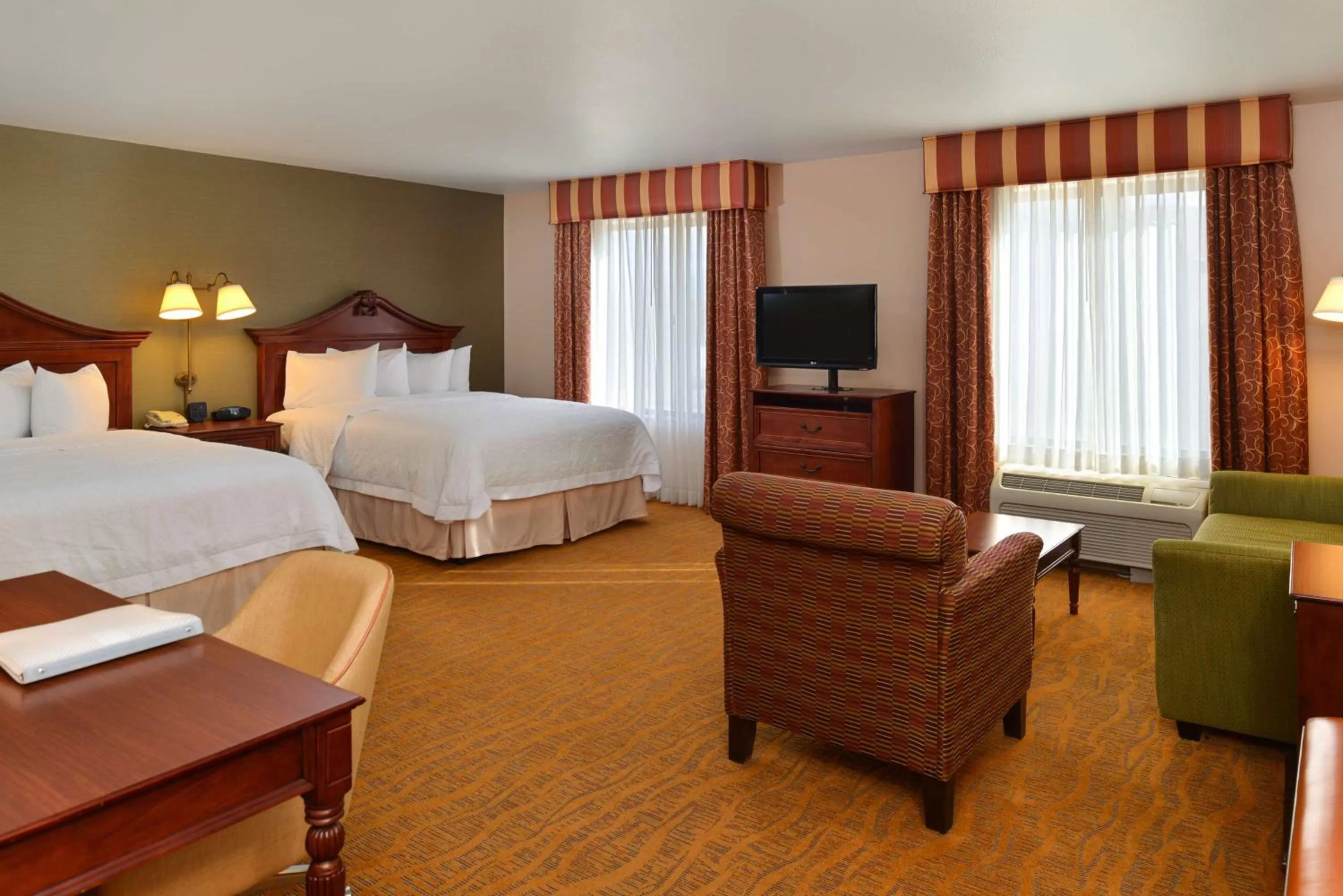 Queen Studio Suite with Two Queen Beds and Sofa Bed - Non-Smoking in Hampton Inn & Suites - Coors Road