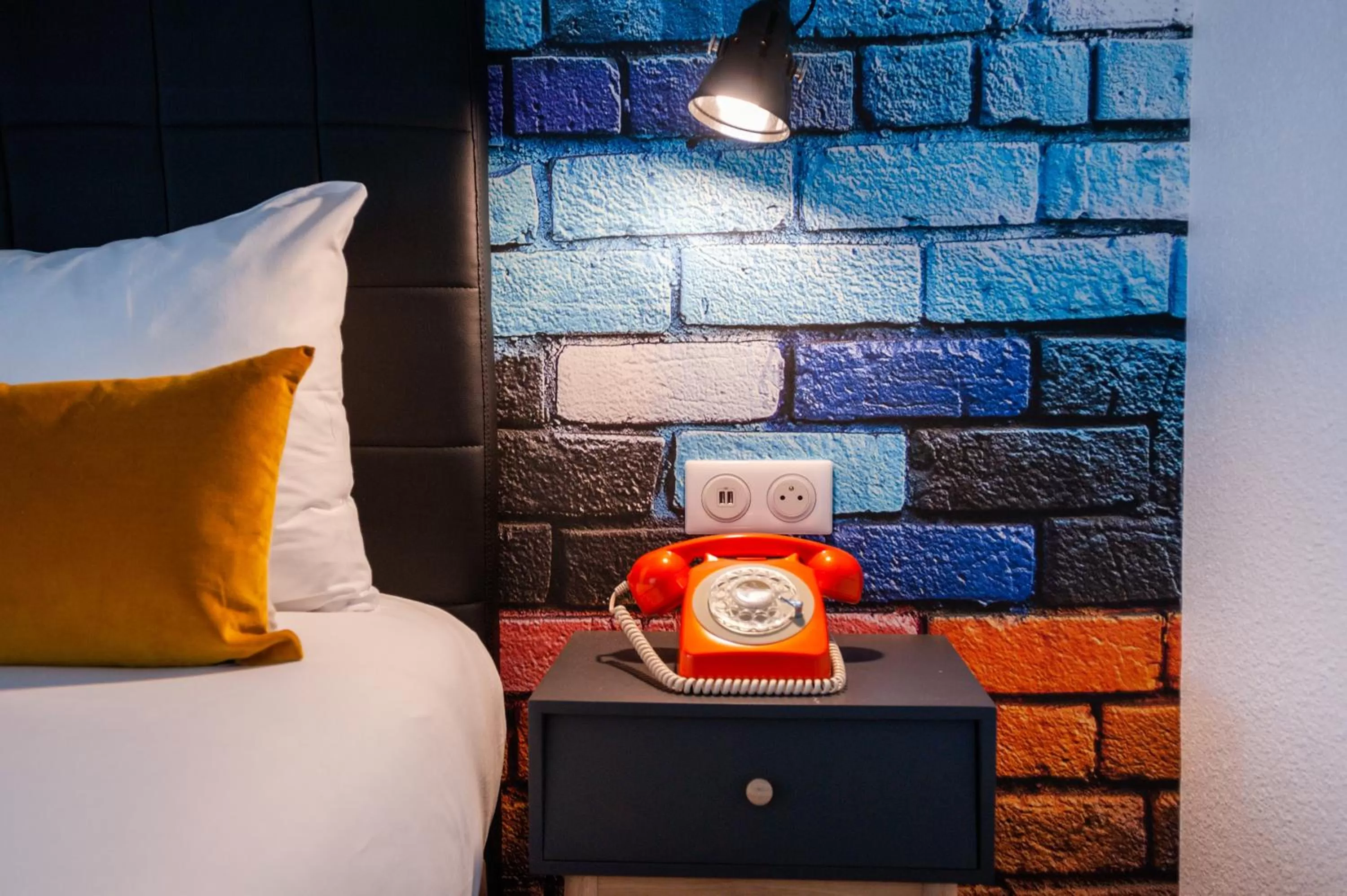 Quadruple Room with 1 Double Bad and 2 Single Beds in La Maison Hôtel Mulhouse Centre