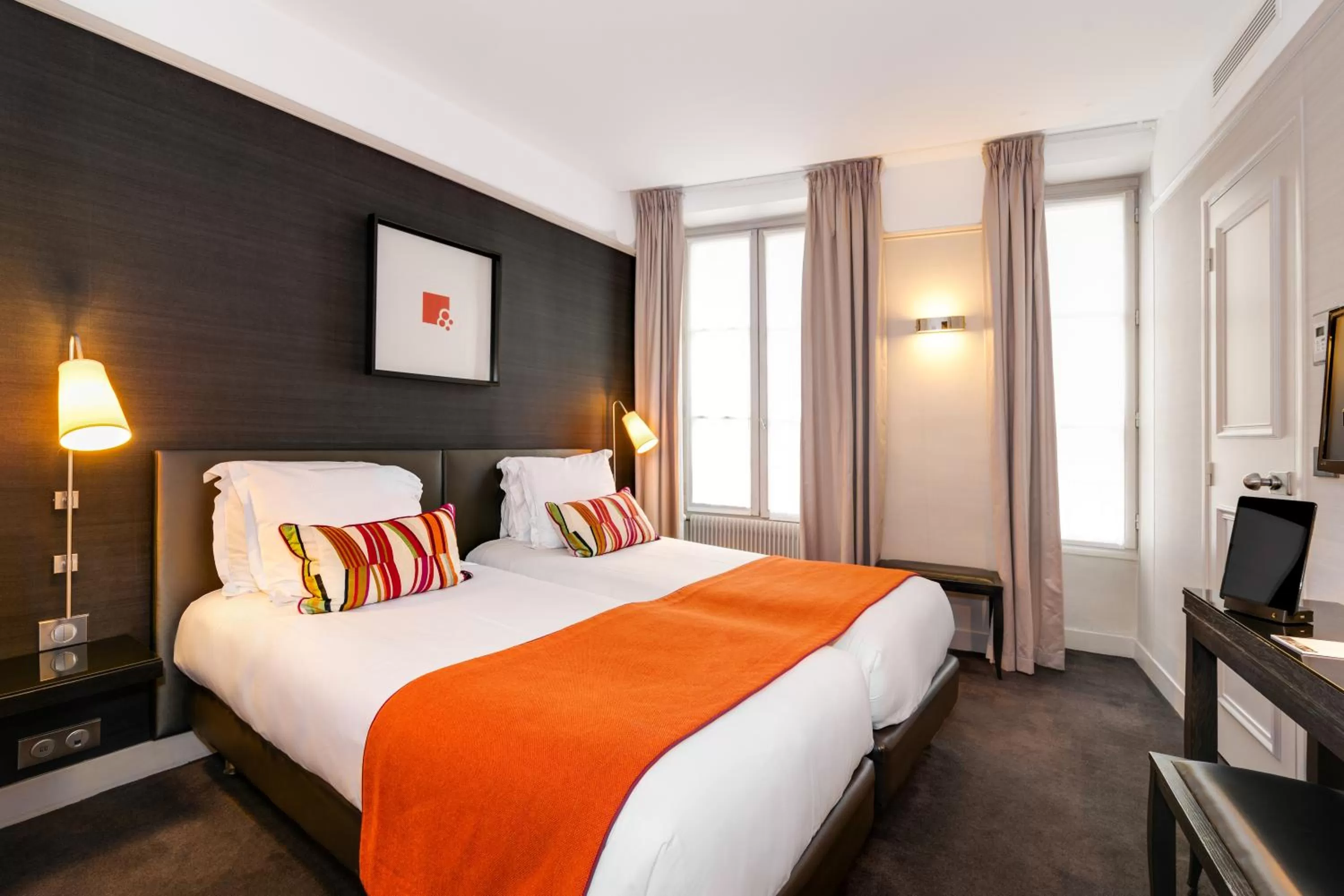 Bed in Hôtel Duo