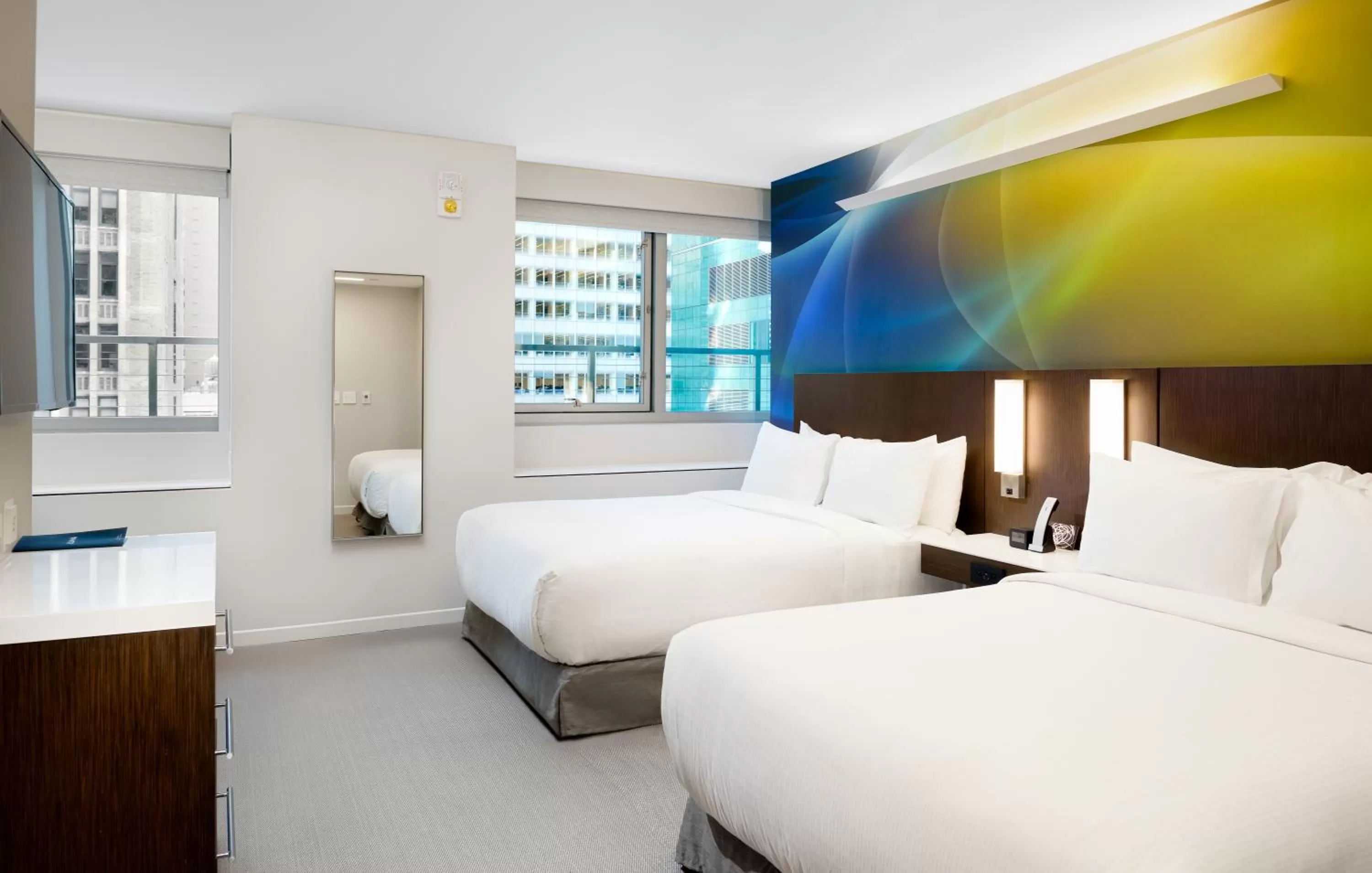 Skyline View Two Queen Beds - ADA Hearing/Visual/Bathtub in LUMA Hotel - Times Square