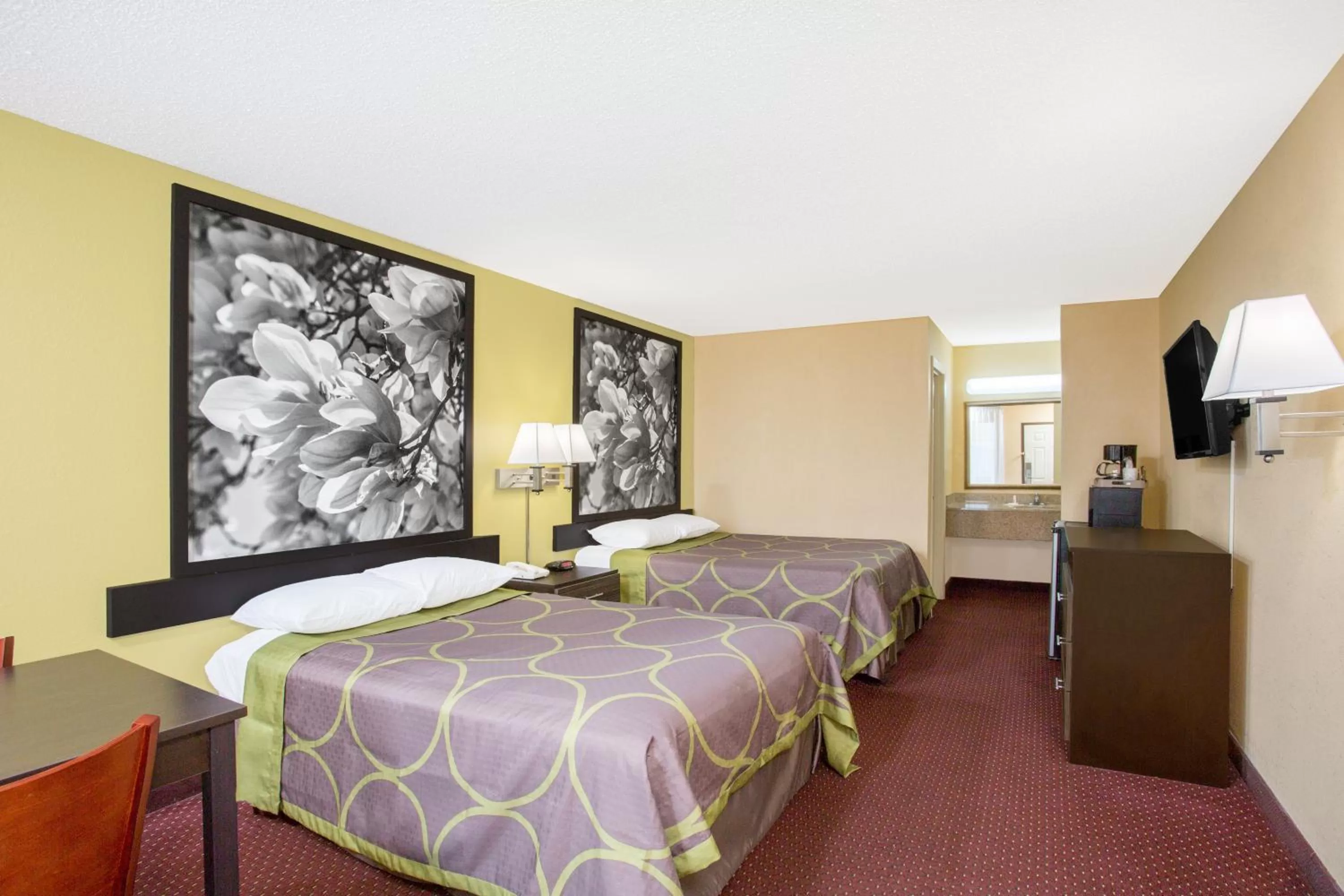 Double Room with Two Double Beds - Mobility Access/Non-Smoking in Super 8 by Wyndham Sumter