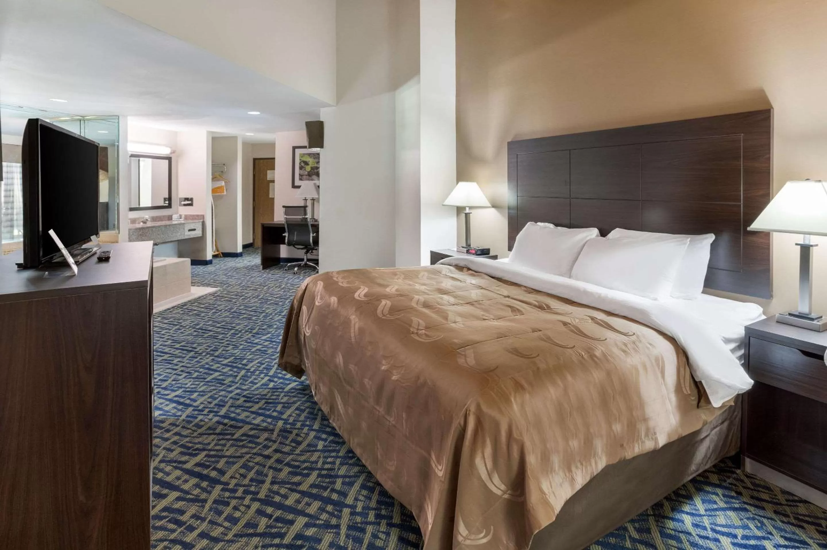 Standard King Suite with Bath - Non-Smoking in Quality Inn Rochelle