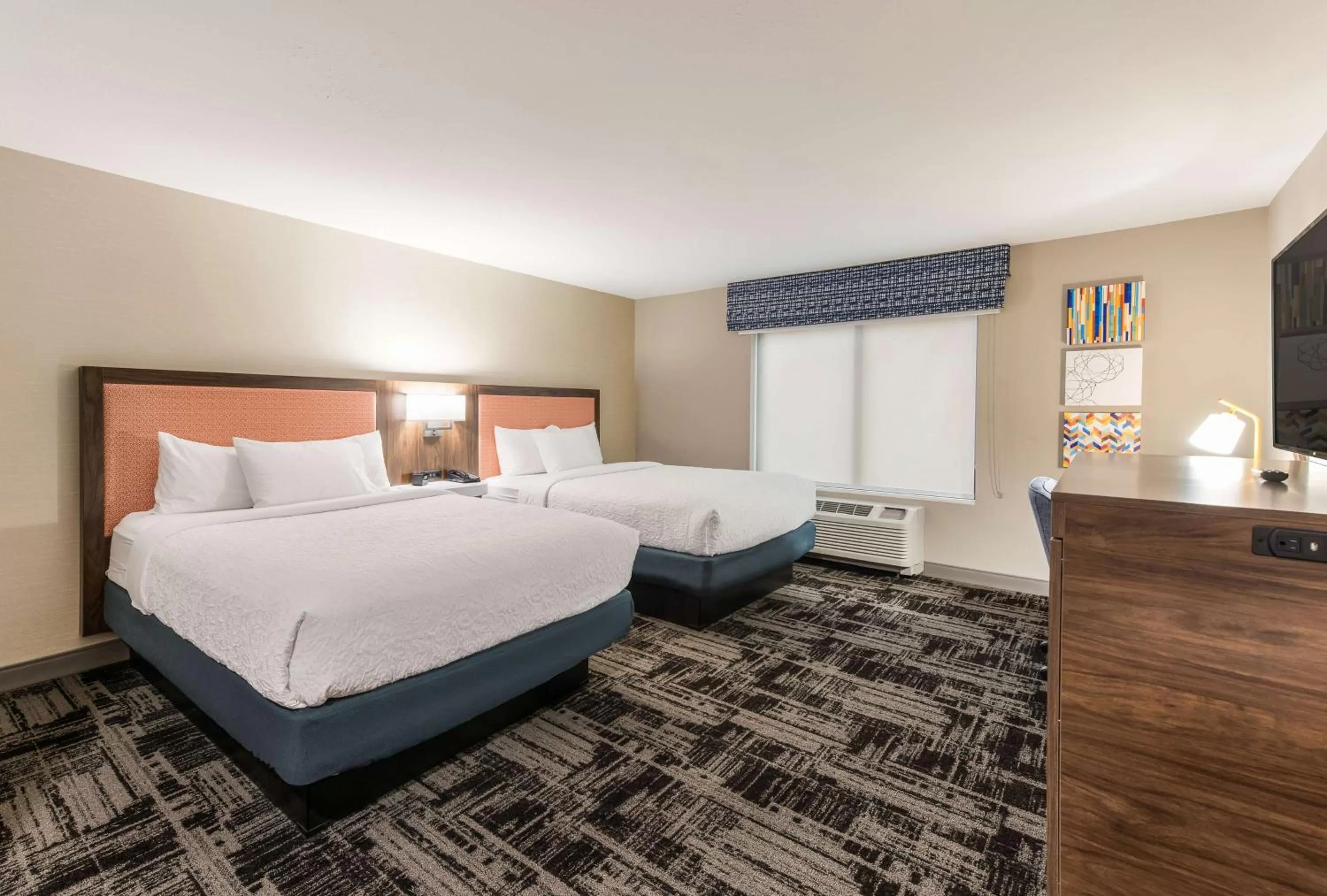 Queen Room with Two Queen Beds - Hearing Access/Non-Smoking in Hampton Inn & Suites Benton Harbor, MI