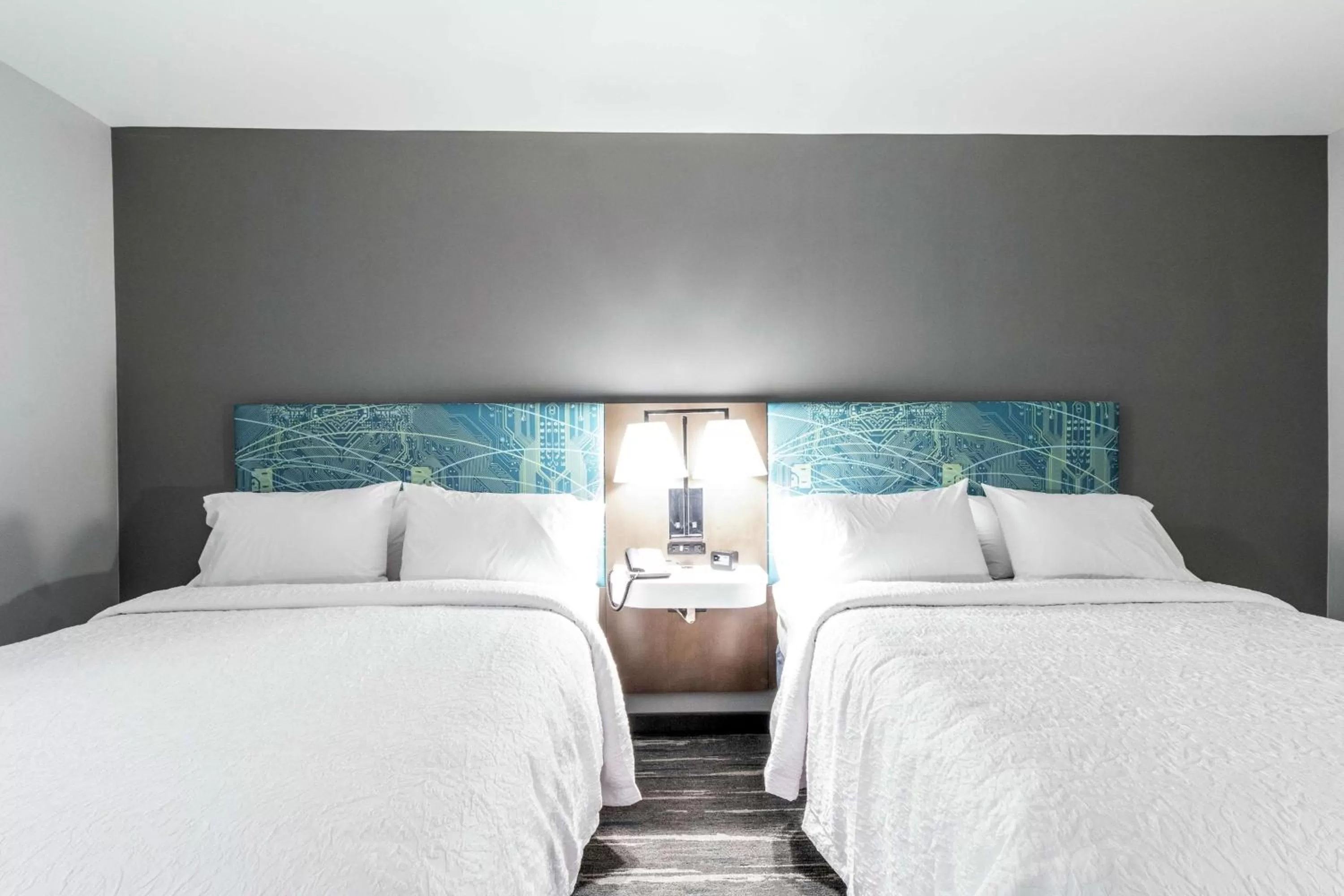 Queen Room with Two Queen Beds - Hearing Accessible/Non-Smoking in Hampton Inn Locust Grove