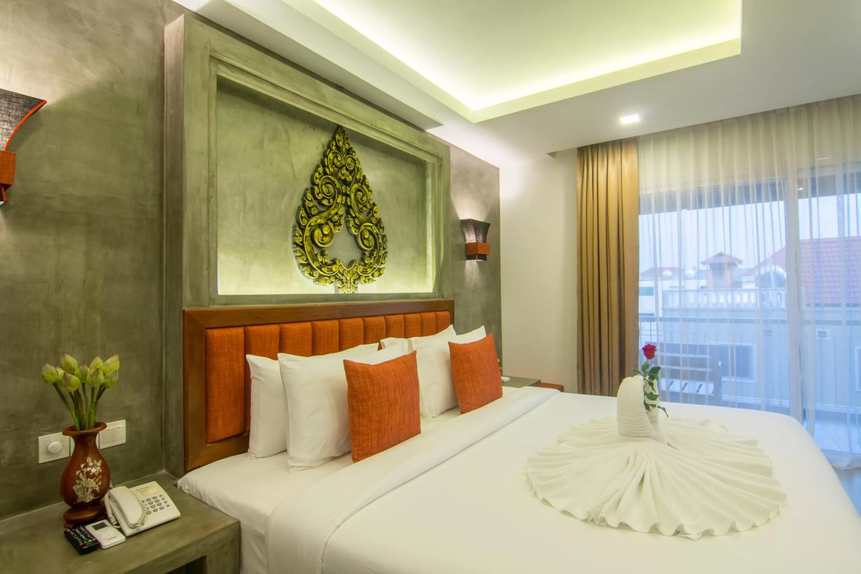 Deluxe Double Room with Balcony in Chhay Long Angkor Boutique Hotel Siem Reap