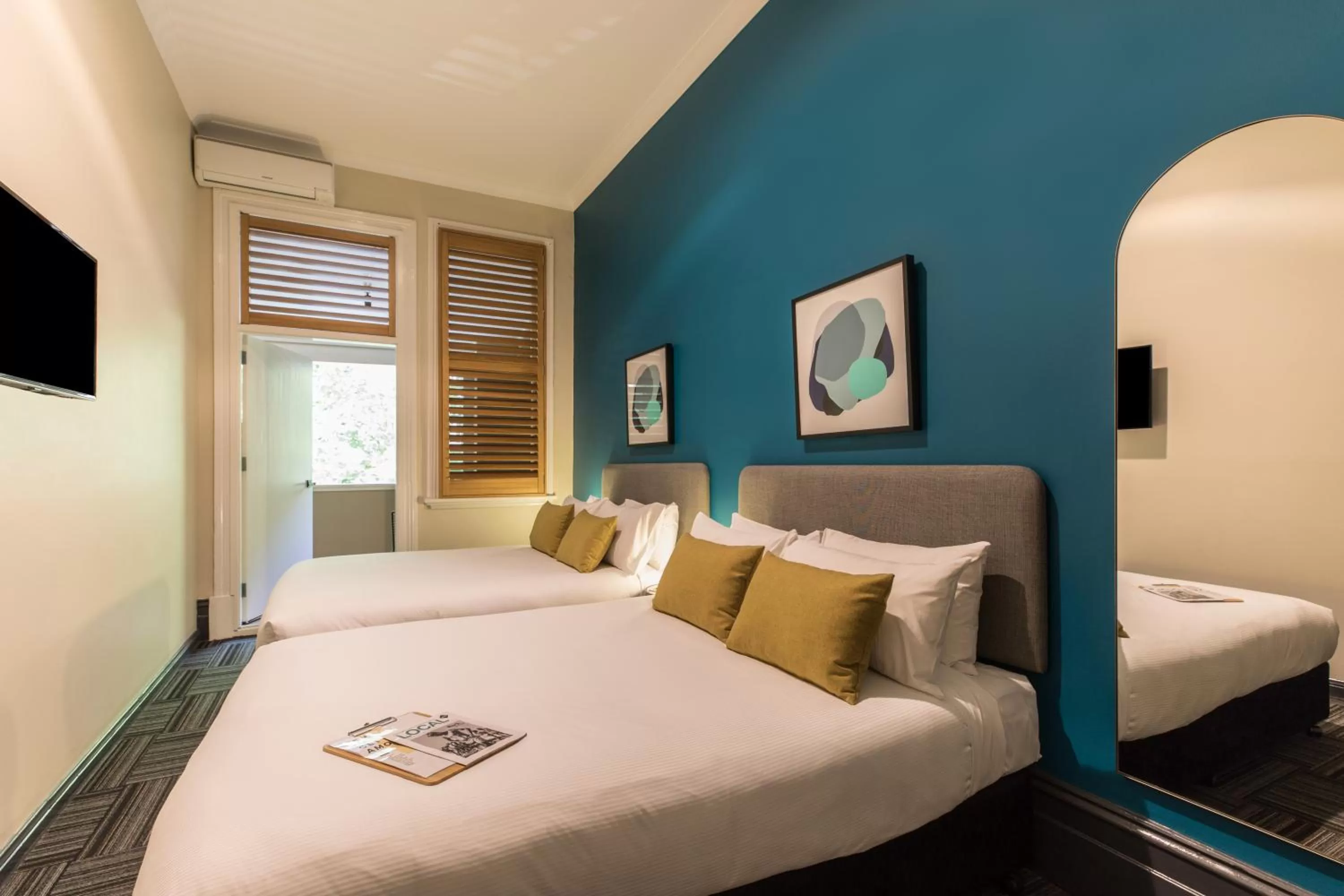 Quadruple Room with Balcony + Shared Bathroom in The Jensen Potts Point