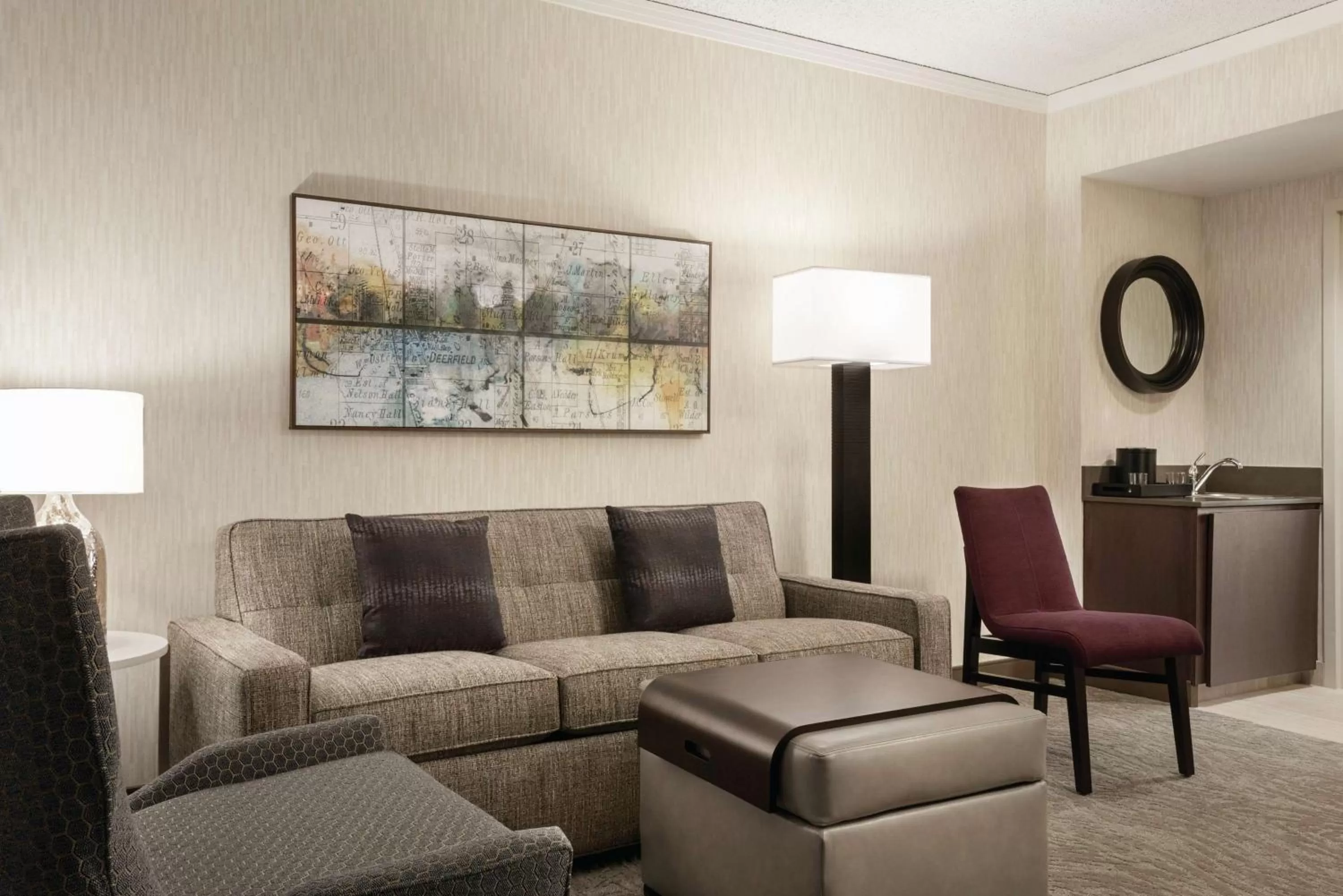 Premium Suite with Two Double Beds - Hearing Access in Embassy Suites by Hilton Chicago North Shore Deerfield