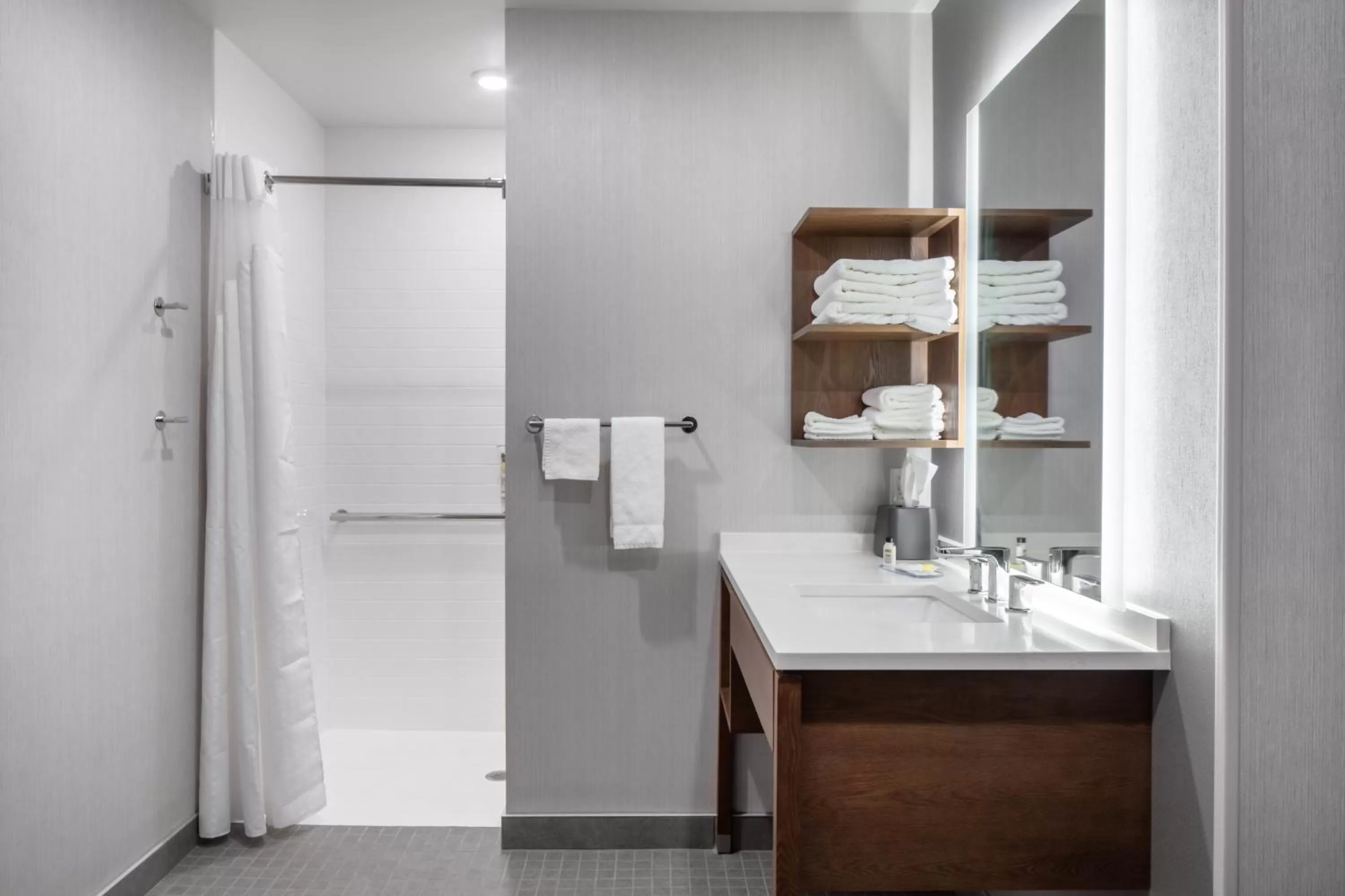 Studio King Suite with Accessible Roll in Shower - Non-Smoking in Staybridge Suites - Iowa City - Coralville by IHG