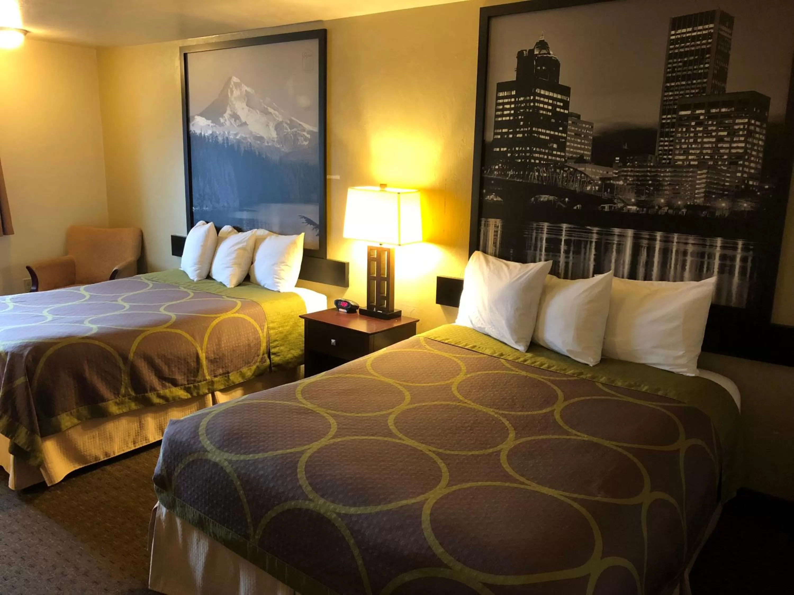 Queen Room with Two Queen Beds - Non-Smoking in Super 8 by Wyndham Woodburn