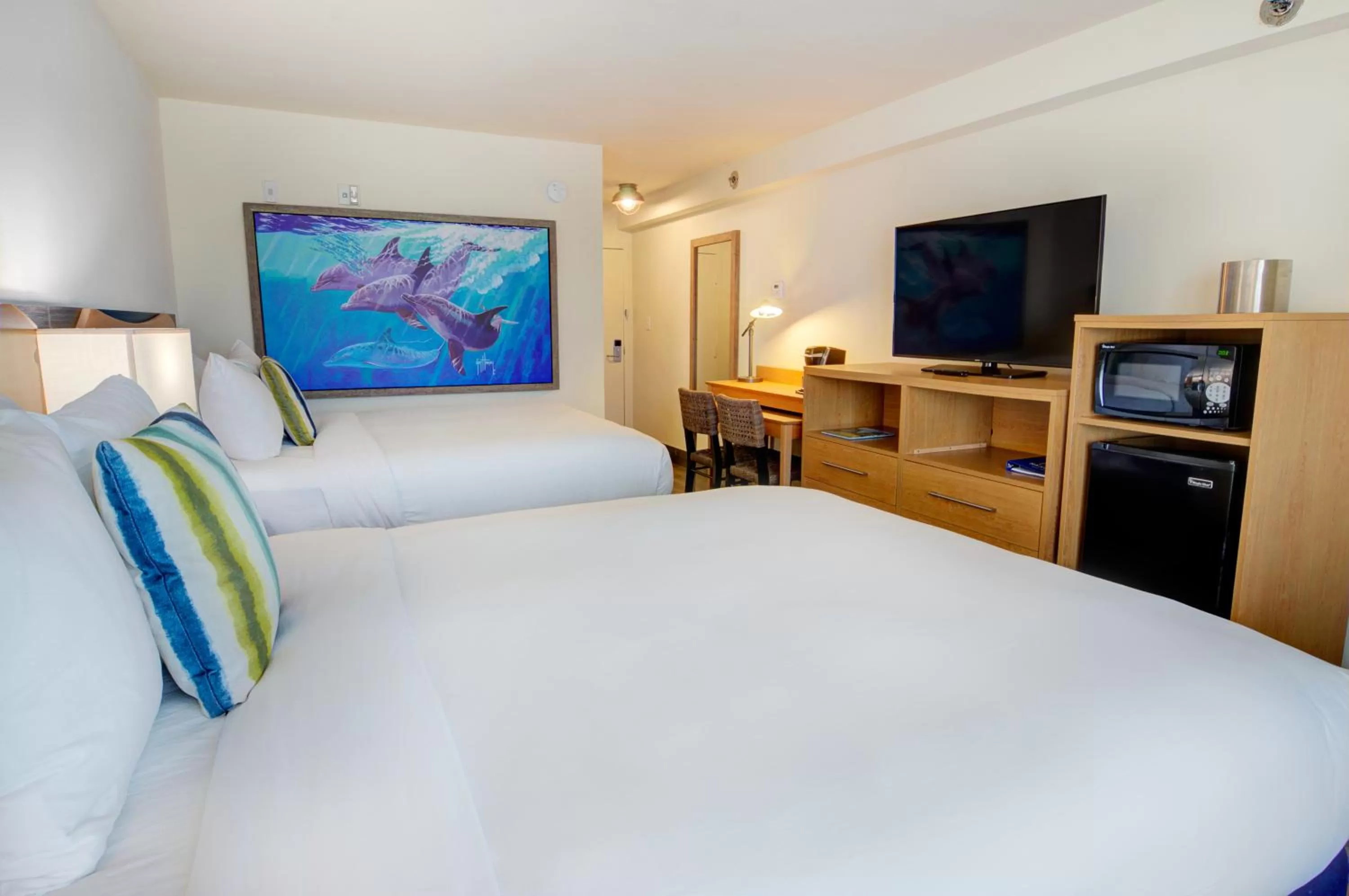 Queen Room with Two Queen Beds and Balcony- Partial Ocean View in Guy Harvey Resort on Saint Augustine Beach