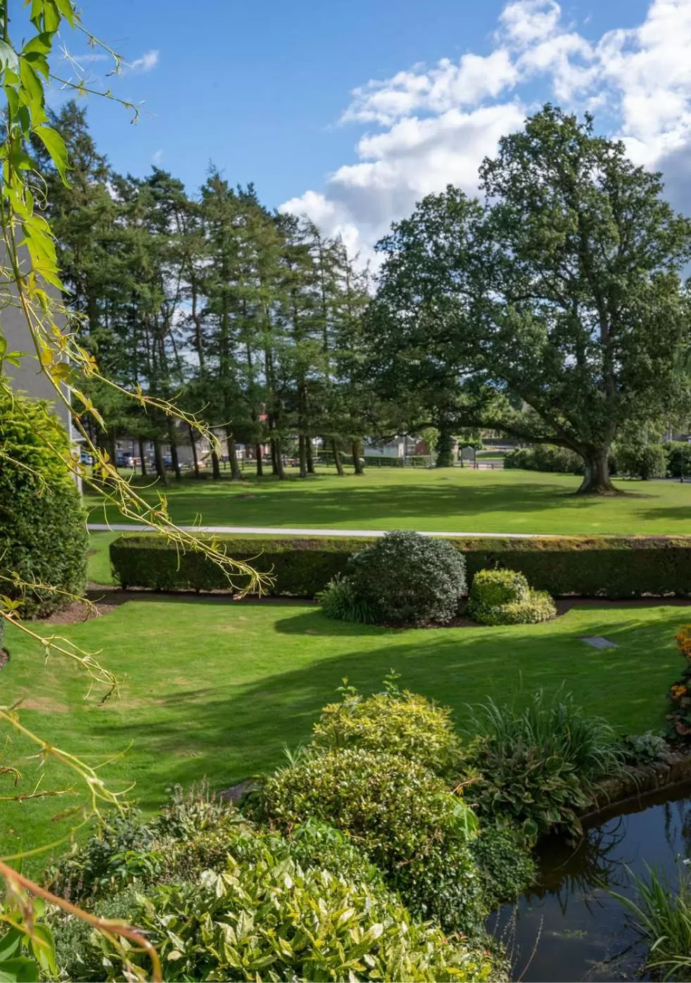 Garden view in Gretna Hall Hotel